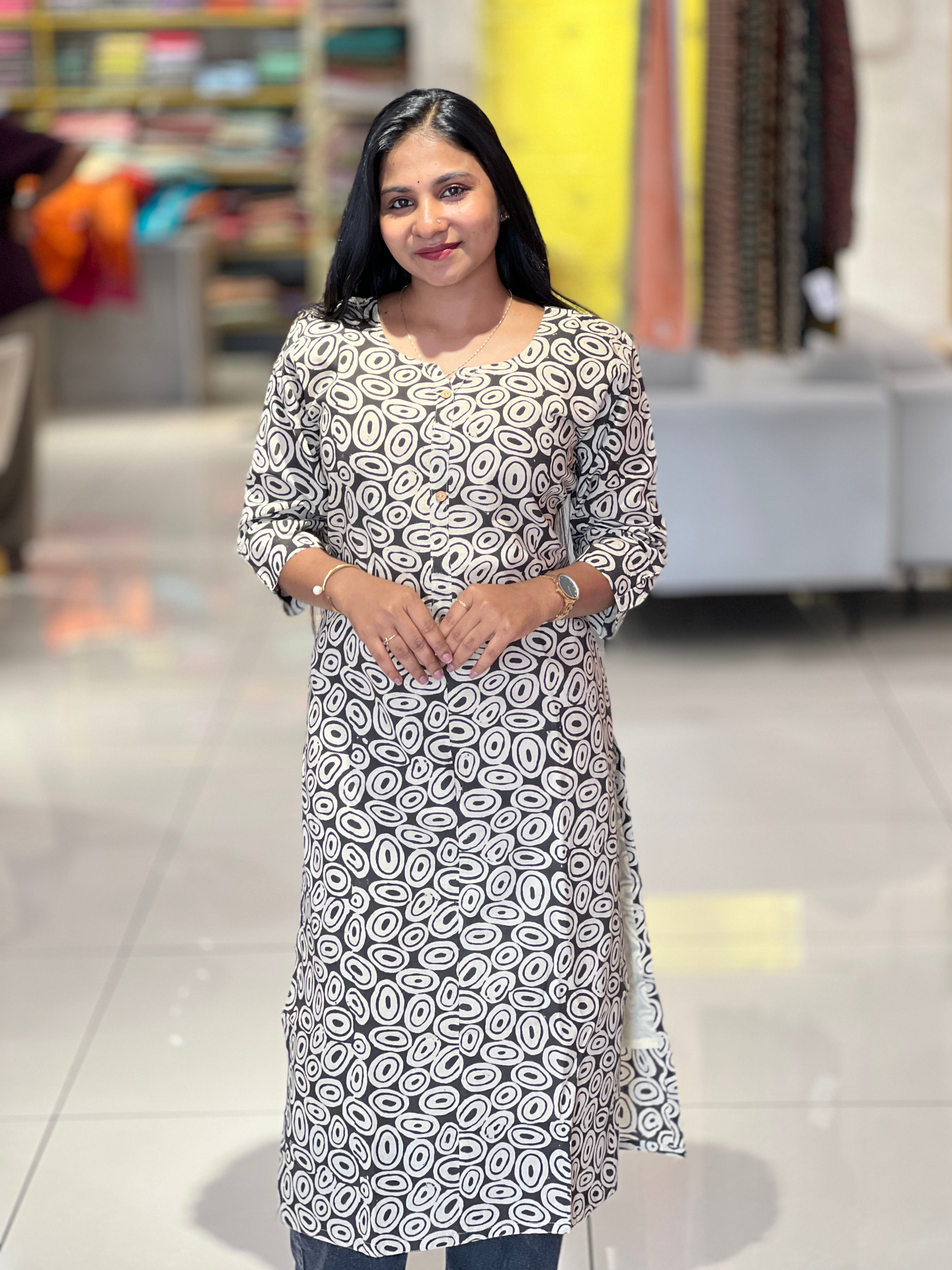 Printed Cotton Kurta | RMLA101