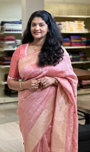 Banarasi Weaved Linen Saree | BHH131