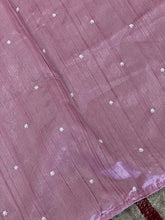 Paisley Embroidery Tussar Finish Saree | RP542