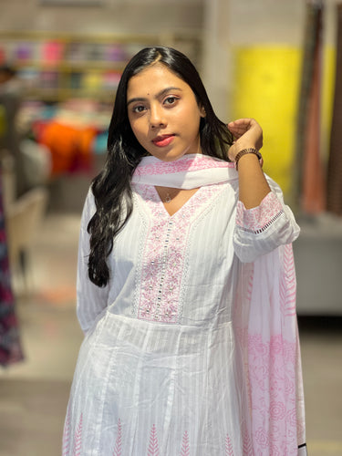 Hand Block Printed Cotton Kurta Set | PGI175