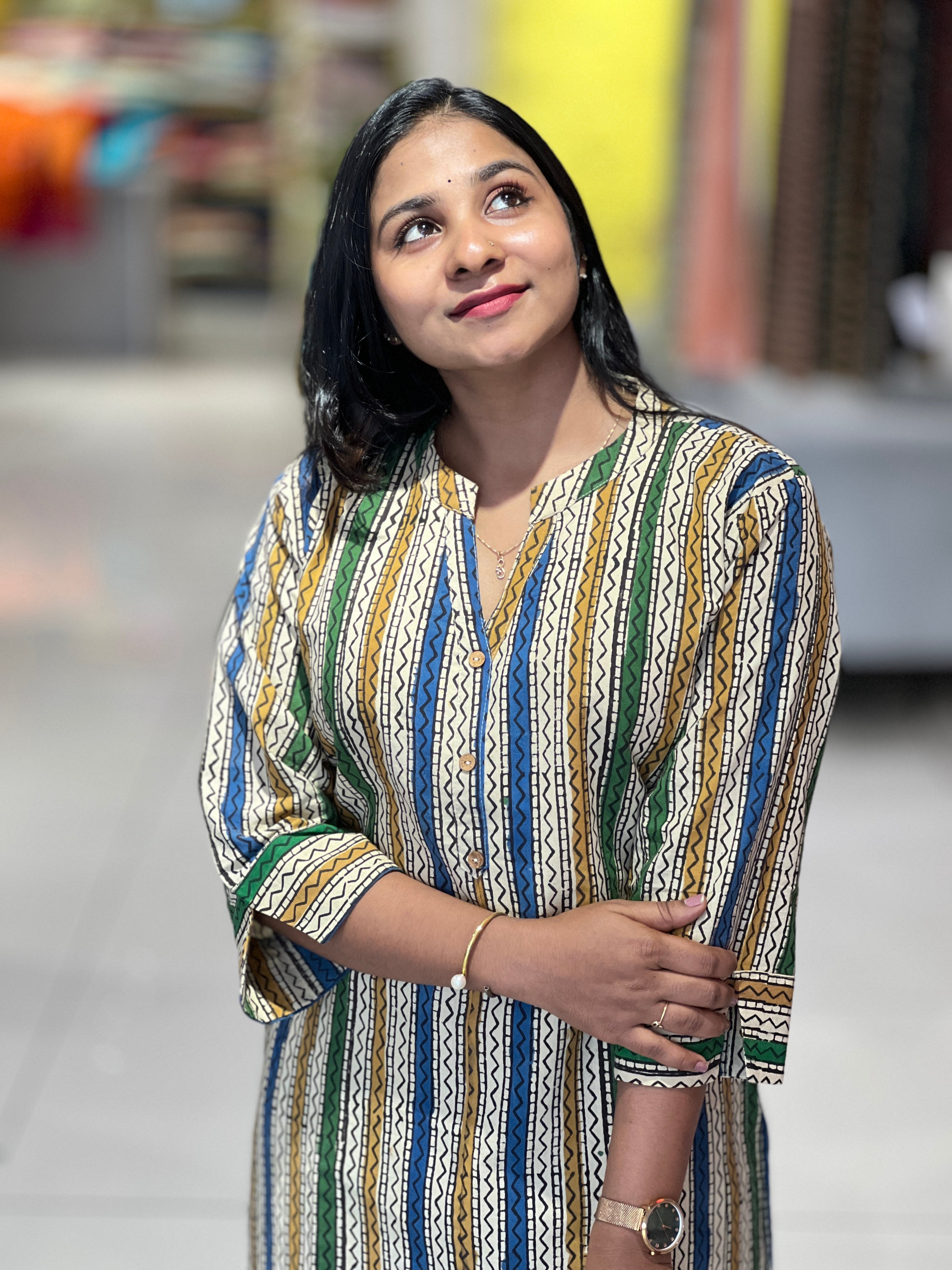 Printed Cotton Kurta | RMLA102