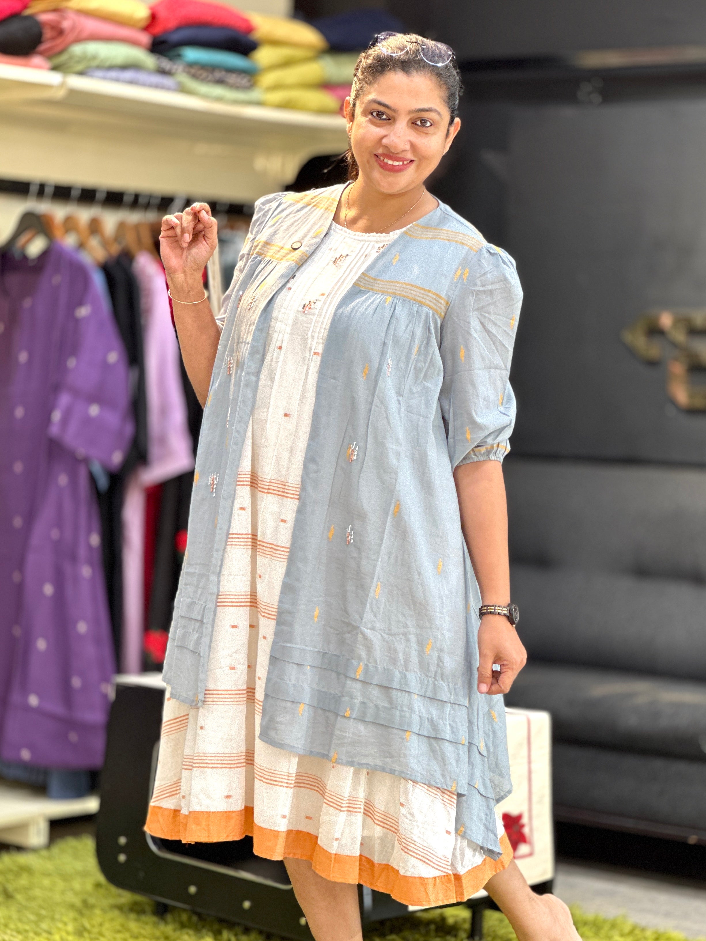 Embroidery Detailed Cotton Kurta | PGI339