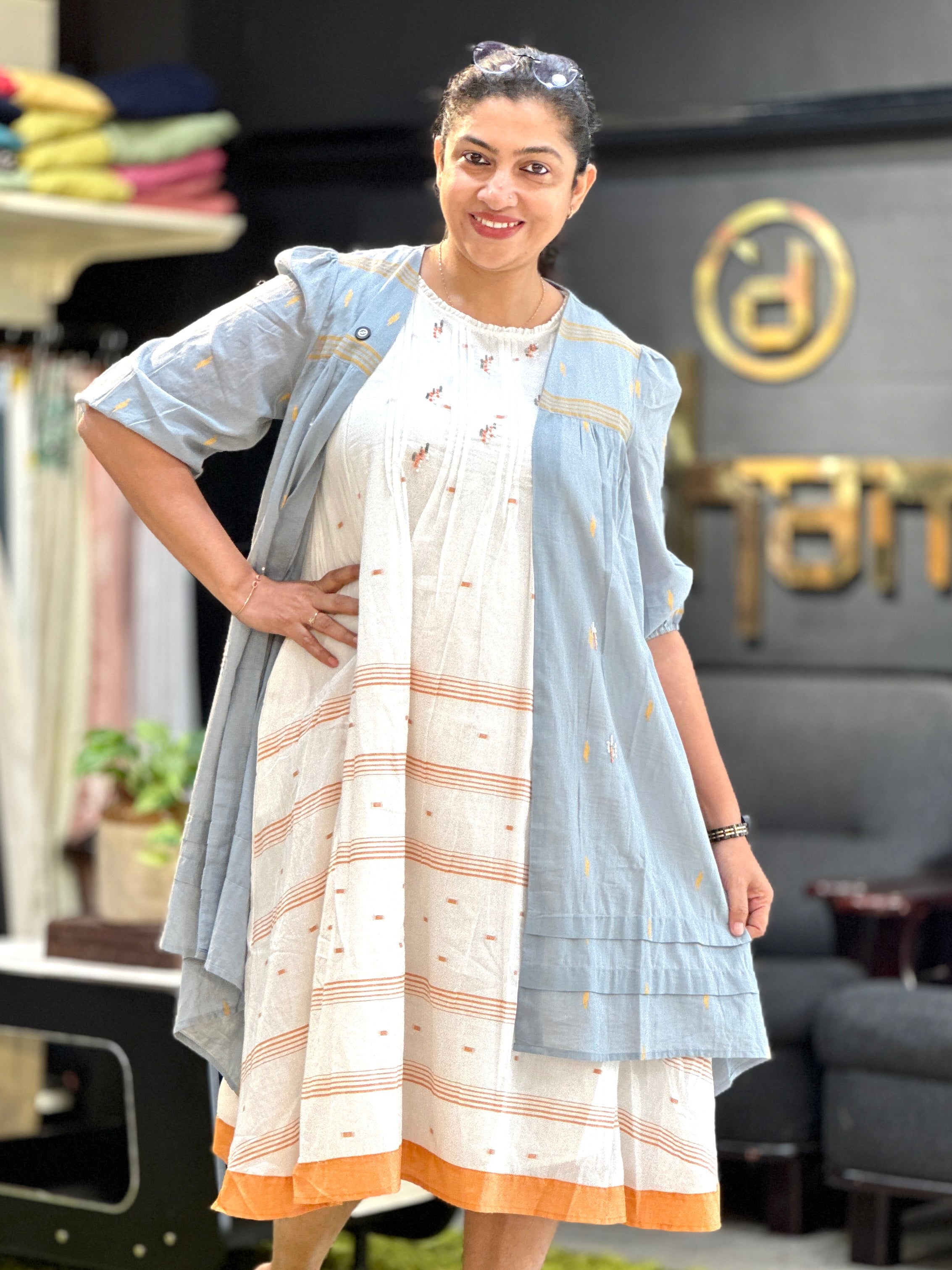 Embroidery Detailed Cotton Kurta | PGI339