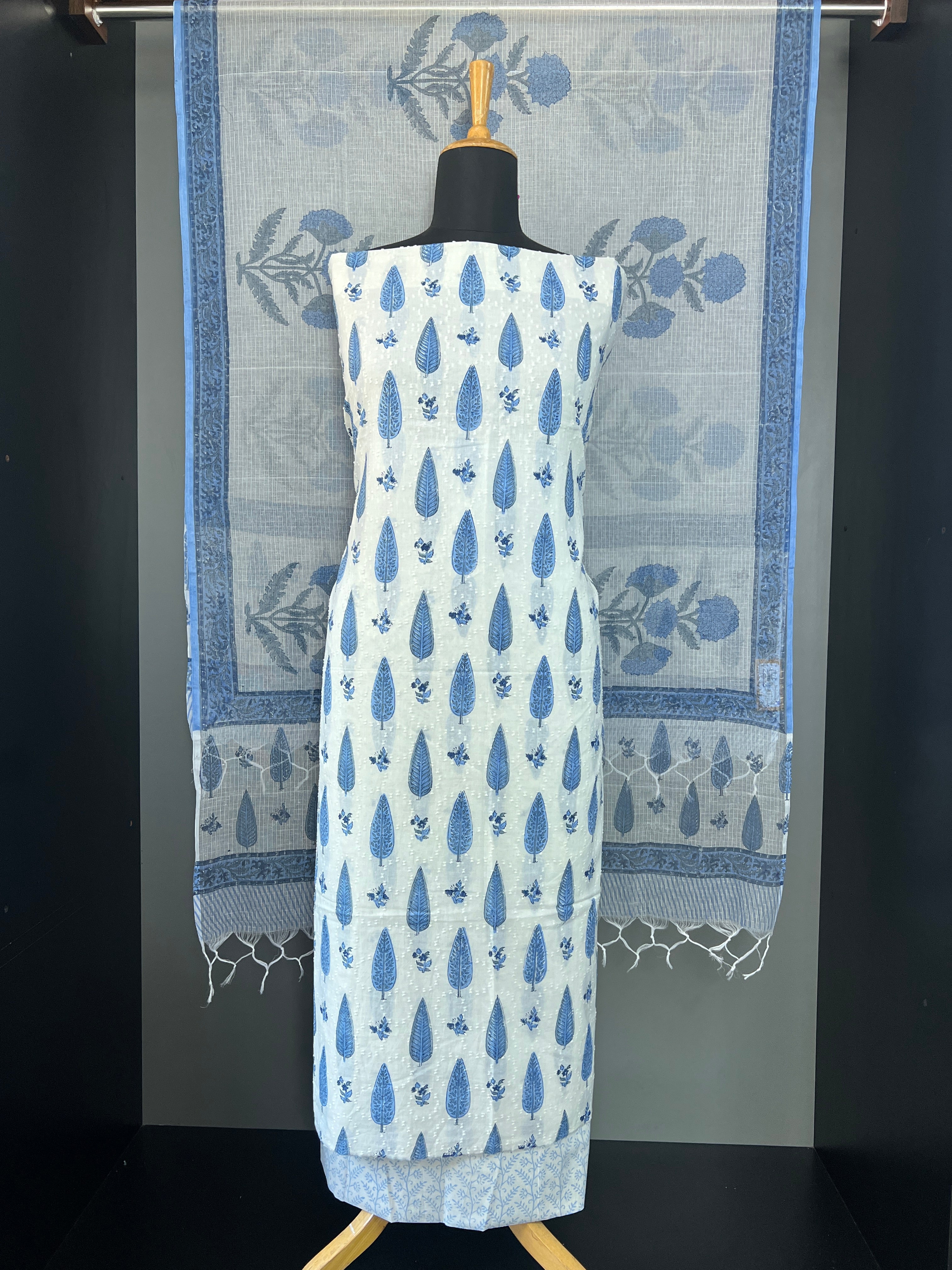 Leaf Printed Cotton Salwar Set | MF125