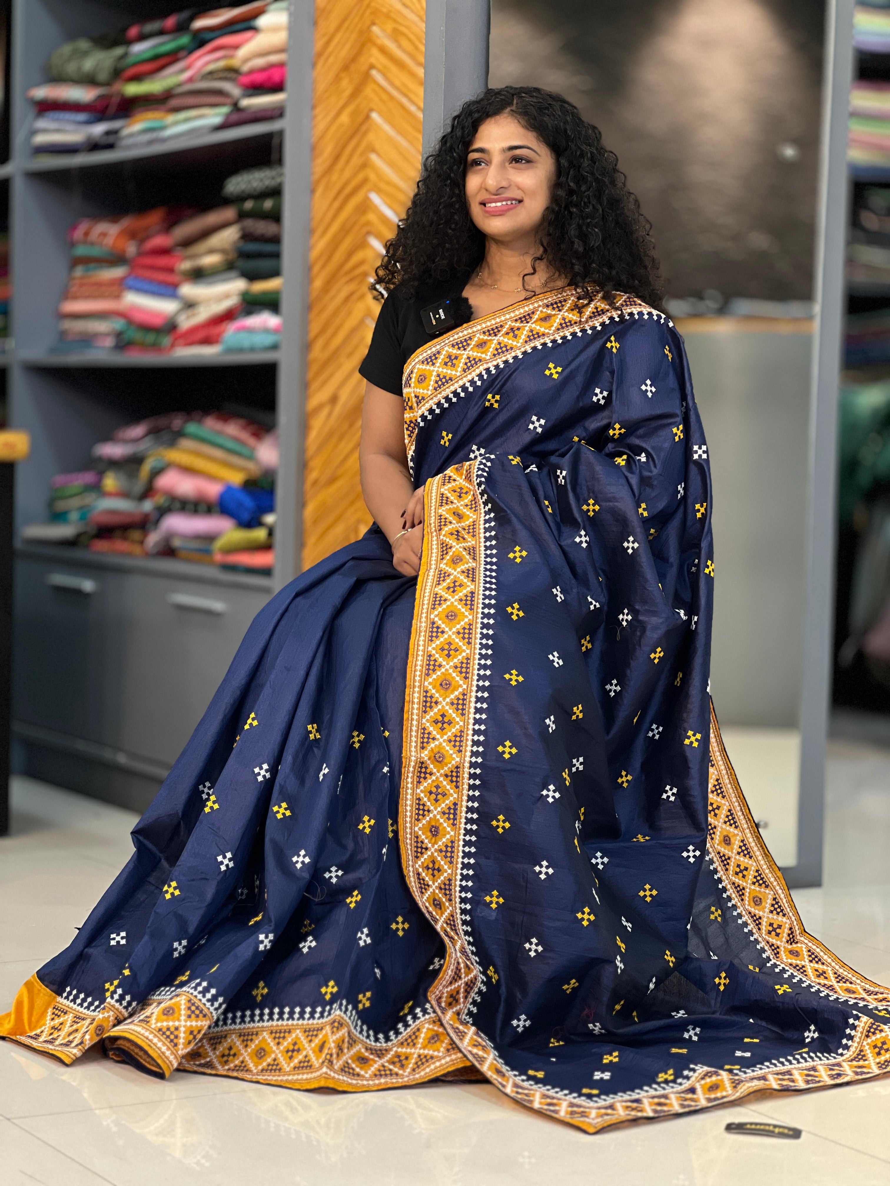 Kutch Inspired Semi Tussar Saree | RP448