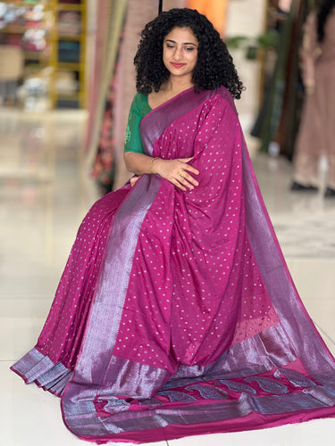 Banarasi Patterned Warm Silk Saree | YNG463