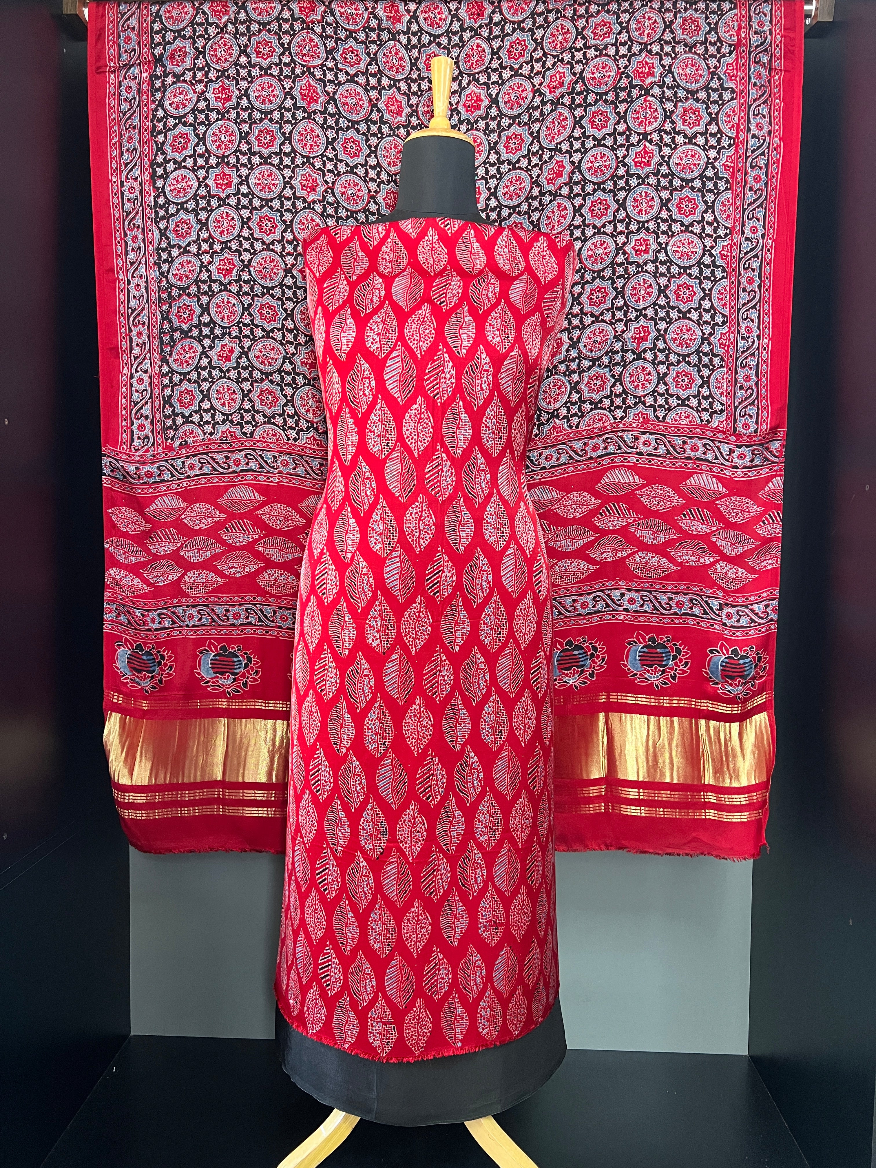 Leaf Printed Design Modal Salwar Set | MF110