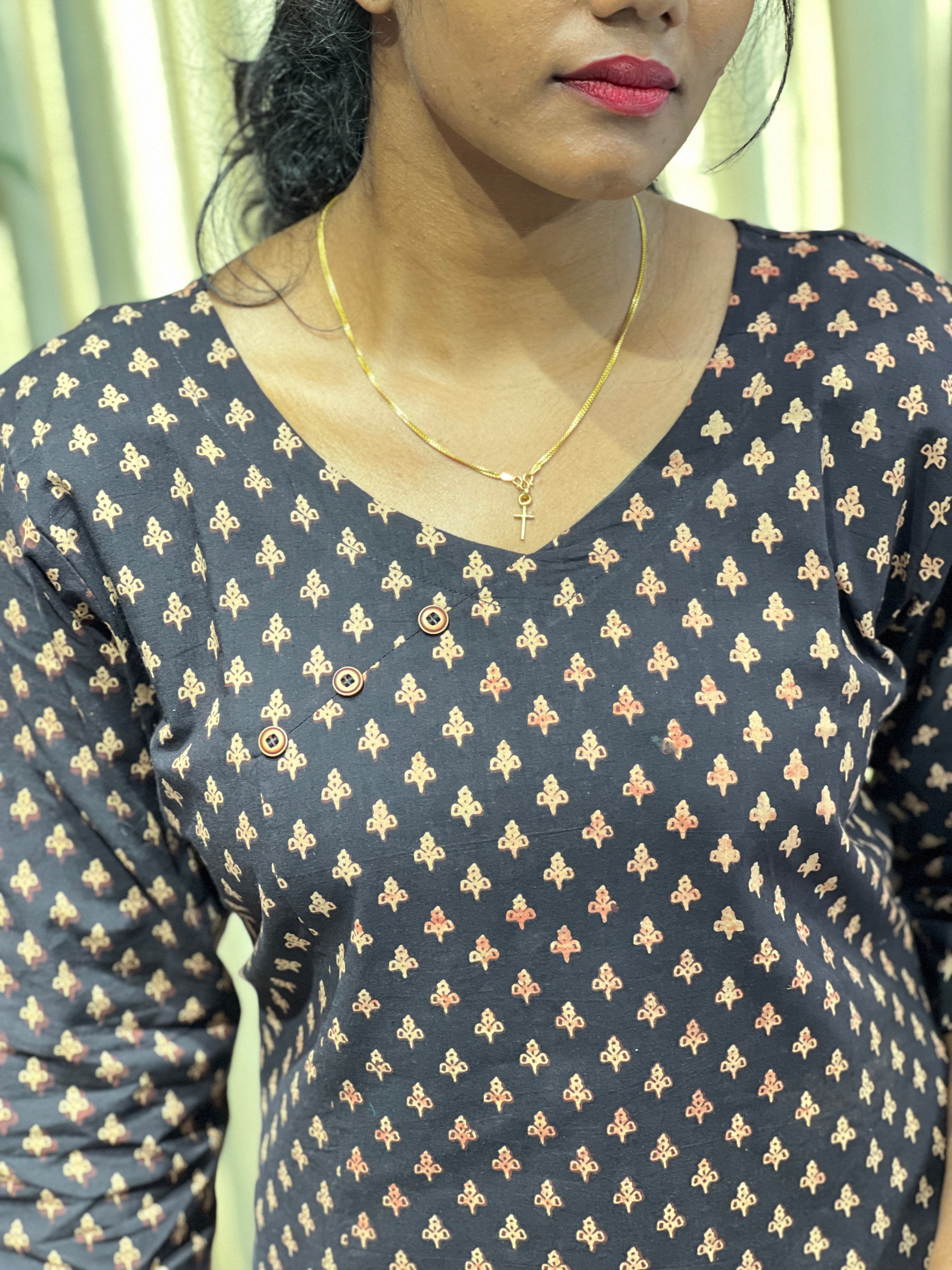 Printed Cotton Kurta | RMLA236