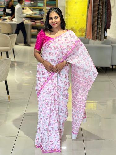 Printed Cotton Saree | VDA171
