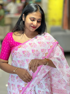 Printed Cotton Saree | VDA171