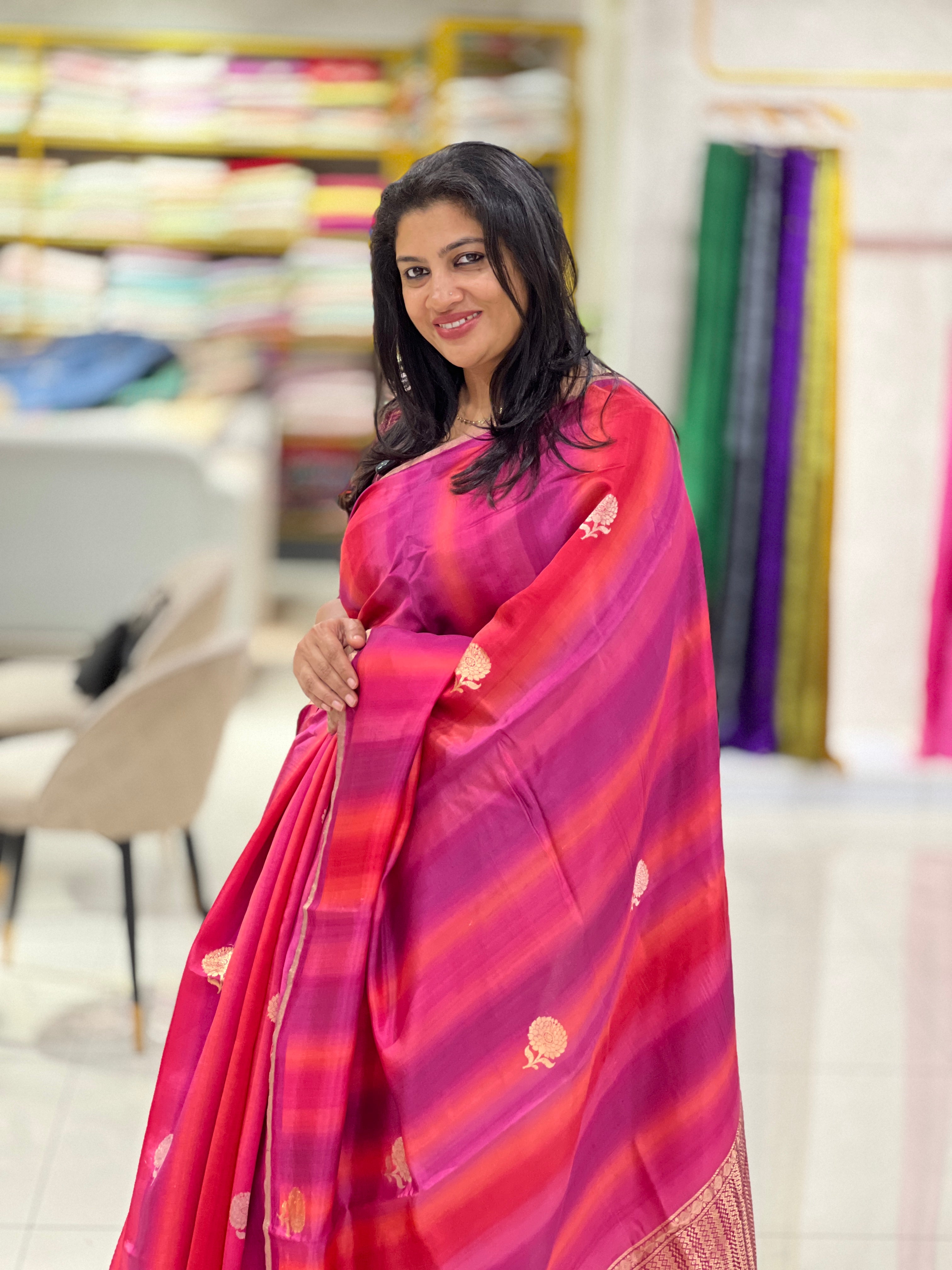 Banarasi Buta Weaved Pune Silk Saree | SYC102