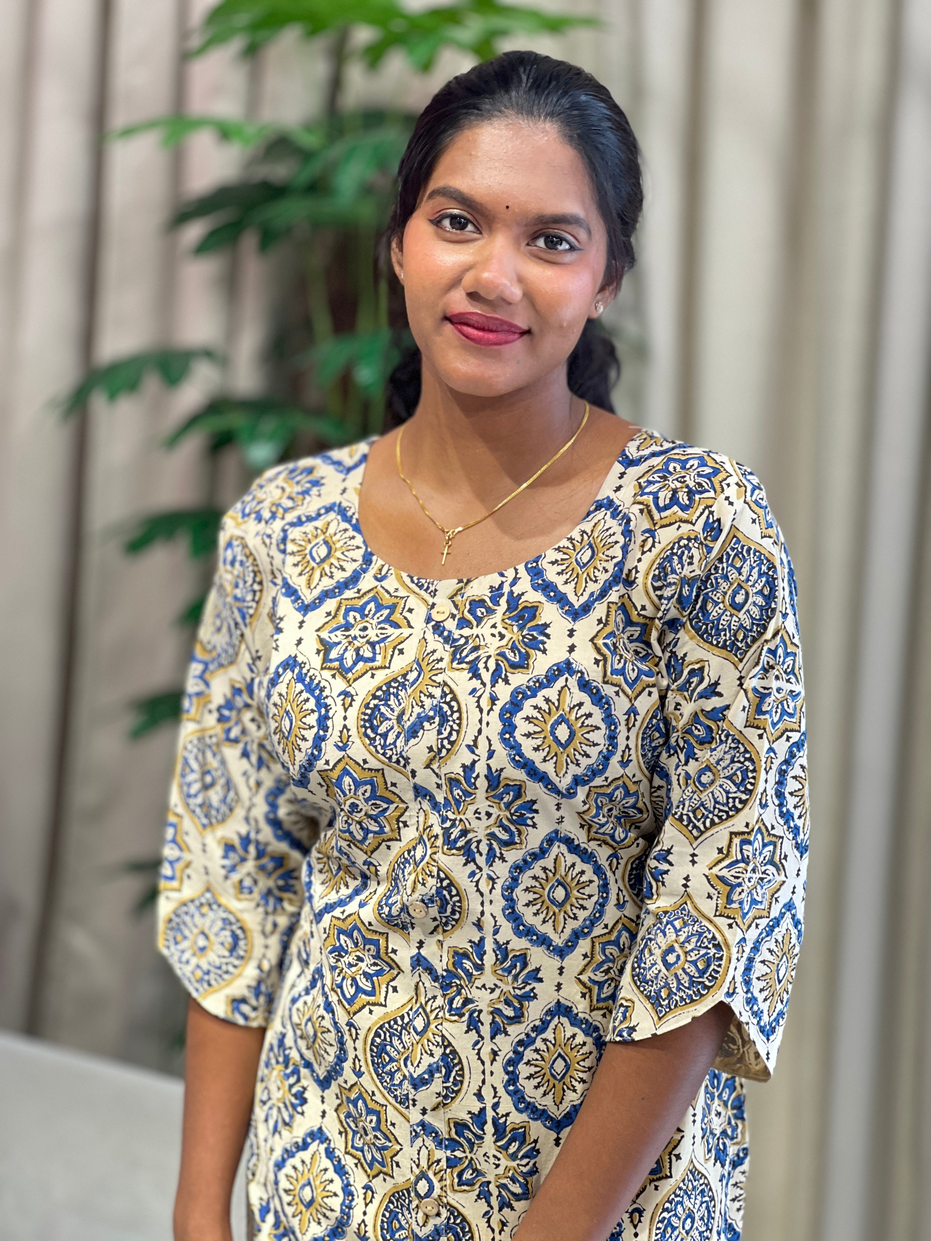 Printed Cotton Kurta | RMLA213