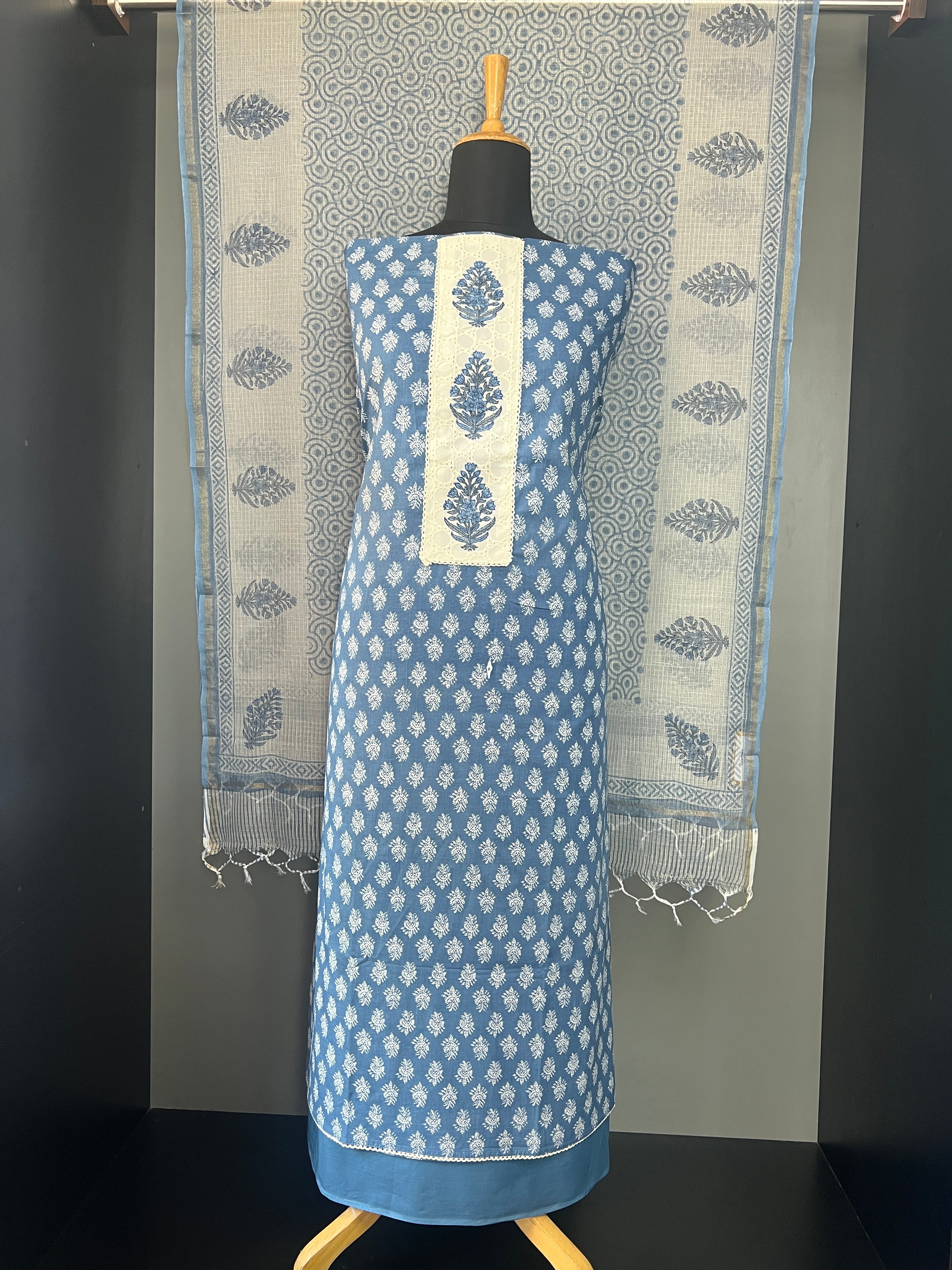 Hand Block Printed Cotton Salwar Set | SSC116