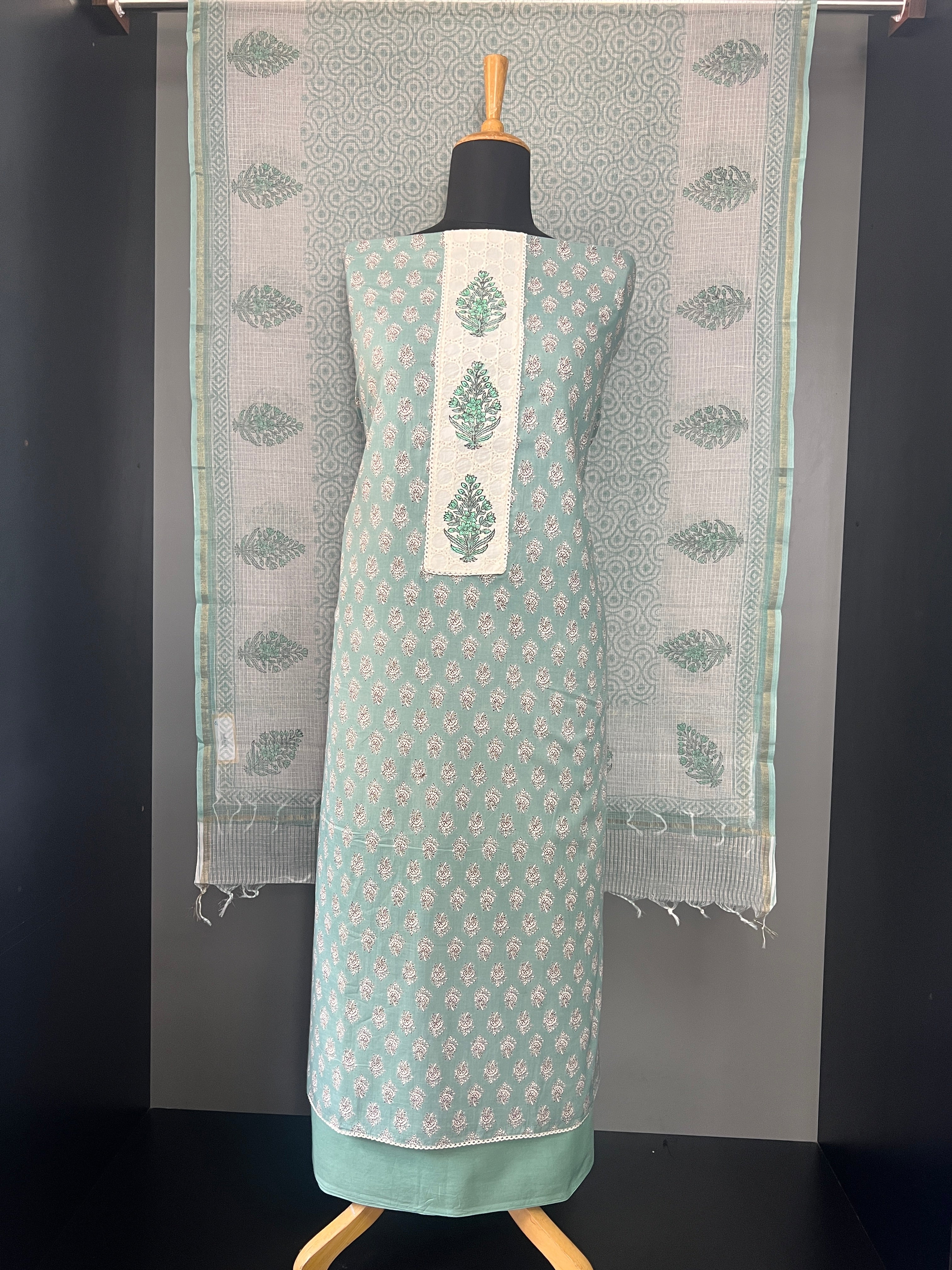 Hand Block Printed Cotton Salwar Set |  SSC117