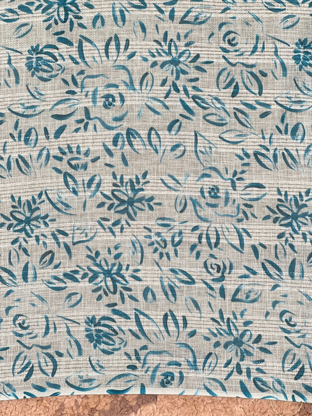 Cross Stitch Pattern Linen Saree | YNG1474