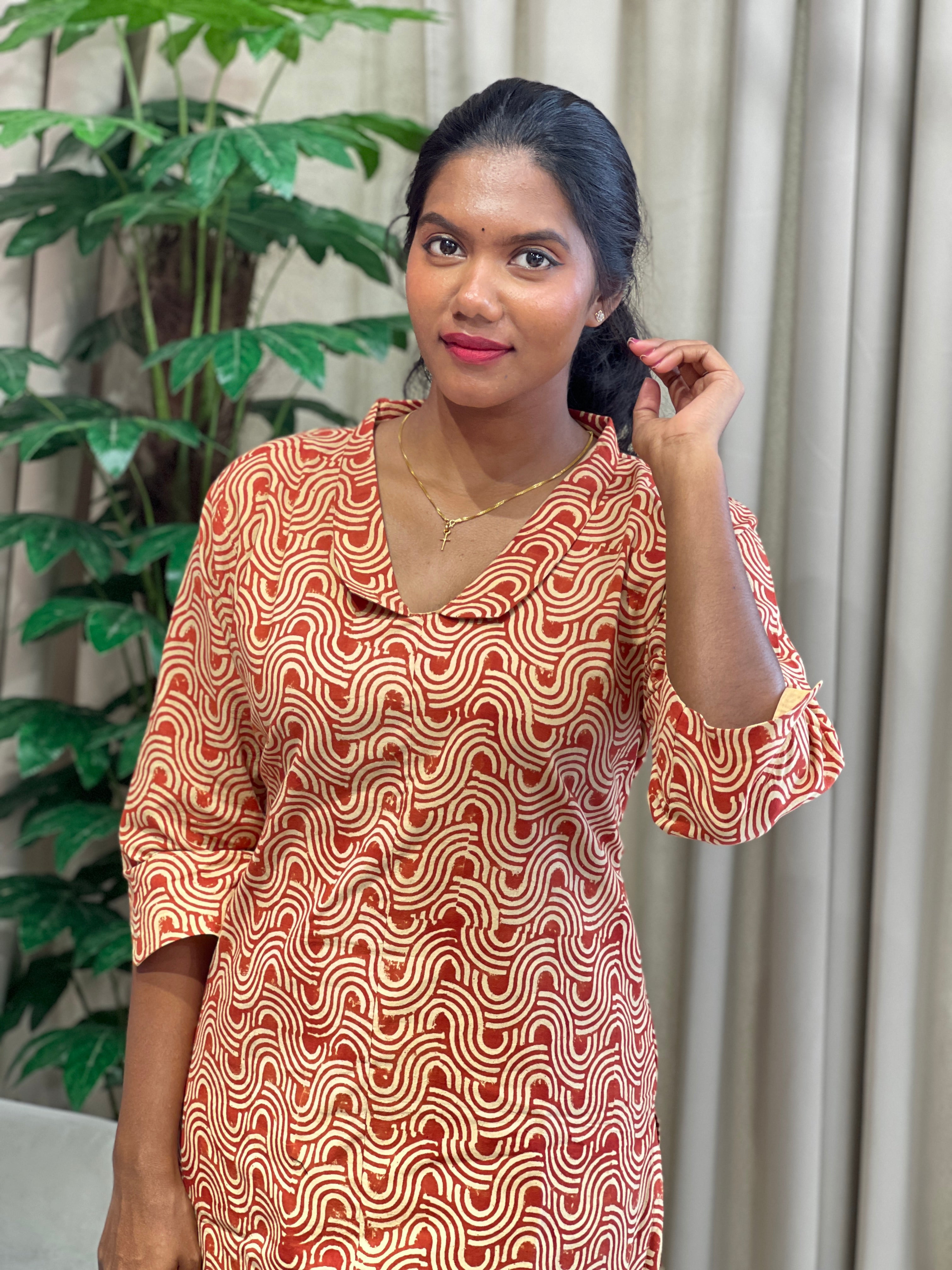 Printed Cotton Kurta | RMLA181