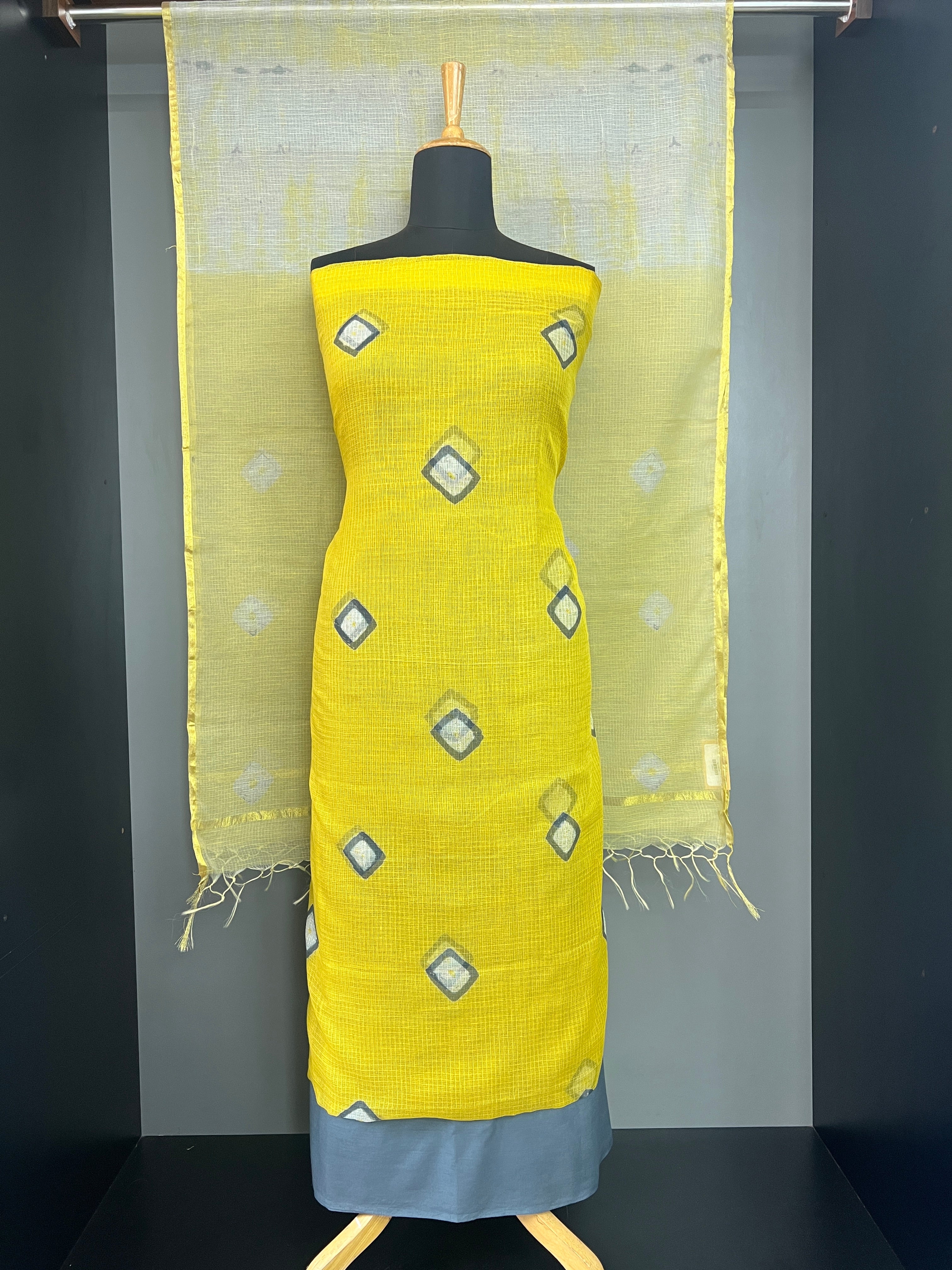 Block Printed Kota Salwar Set | VFC601