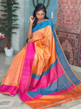 Weaving Patterned Tussar Saree | HS588