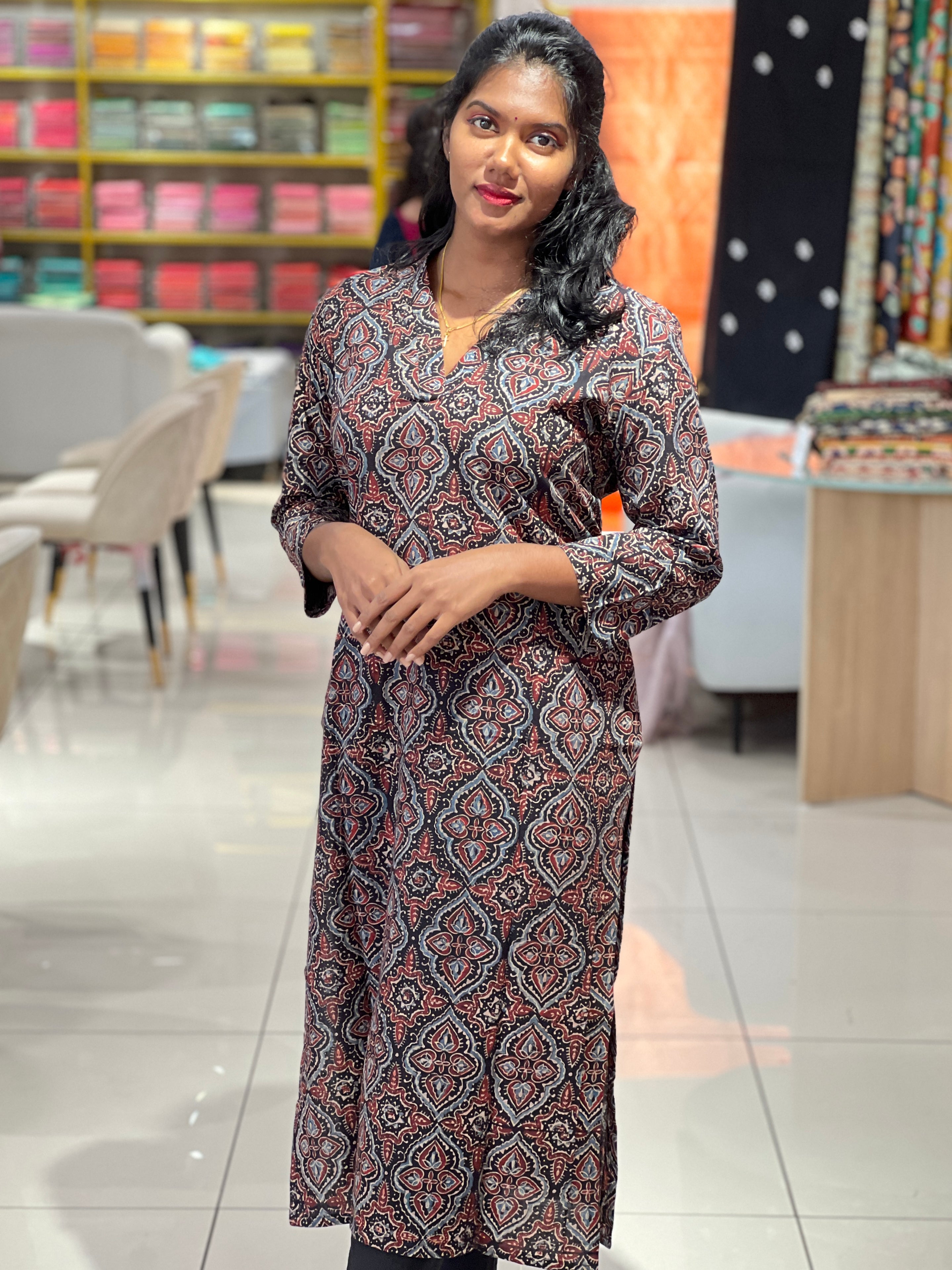 PrInted Cotton Kurta | DNT502