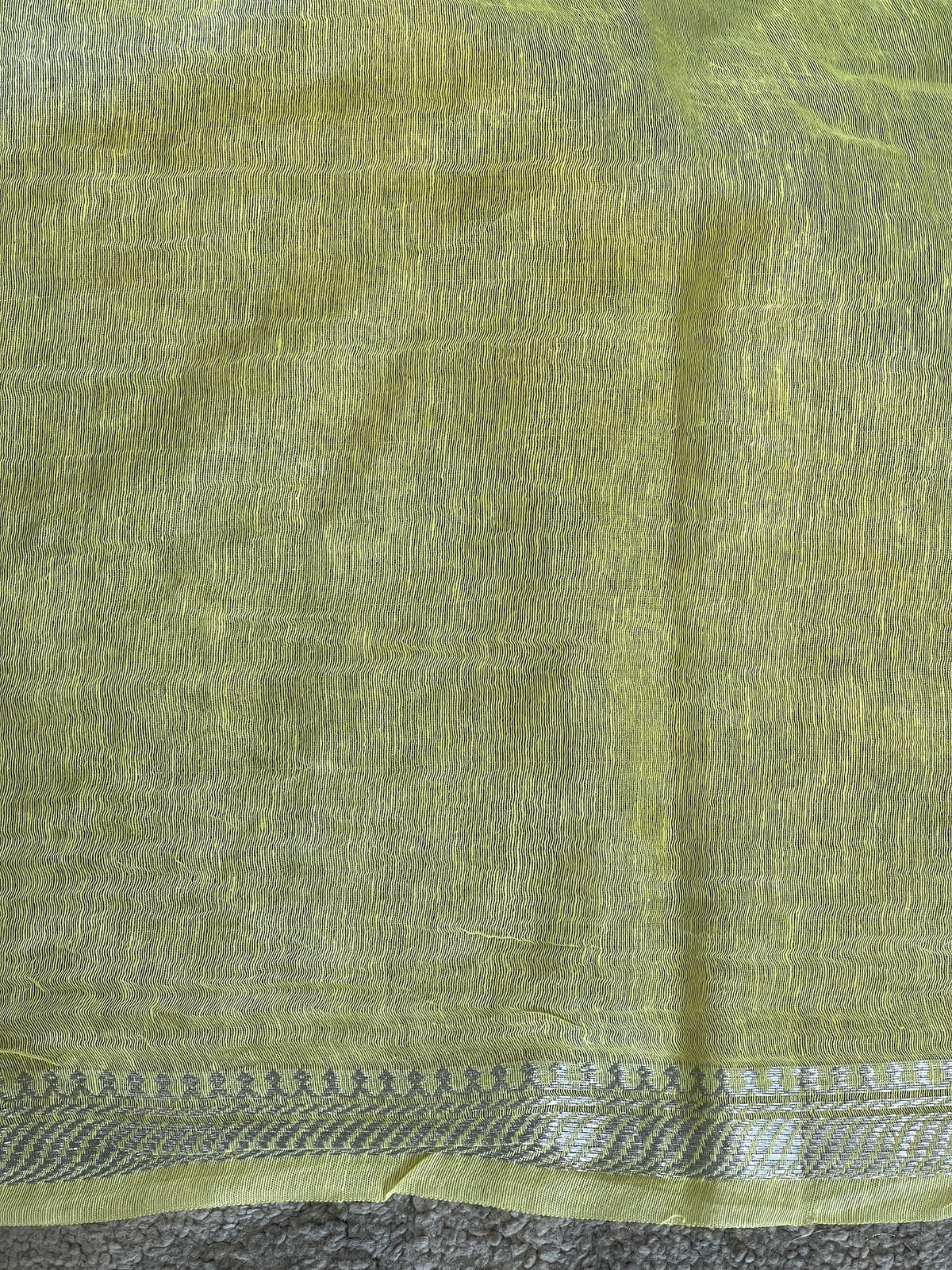 Machine Embroidered Powerloom Linen Sarees | SK107
