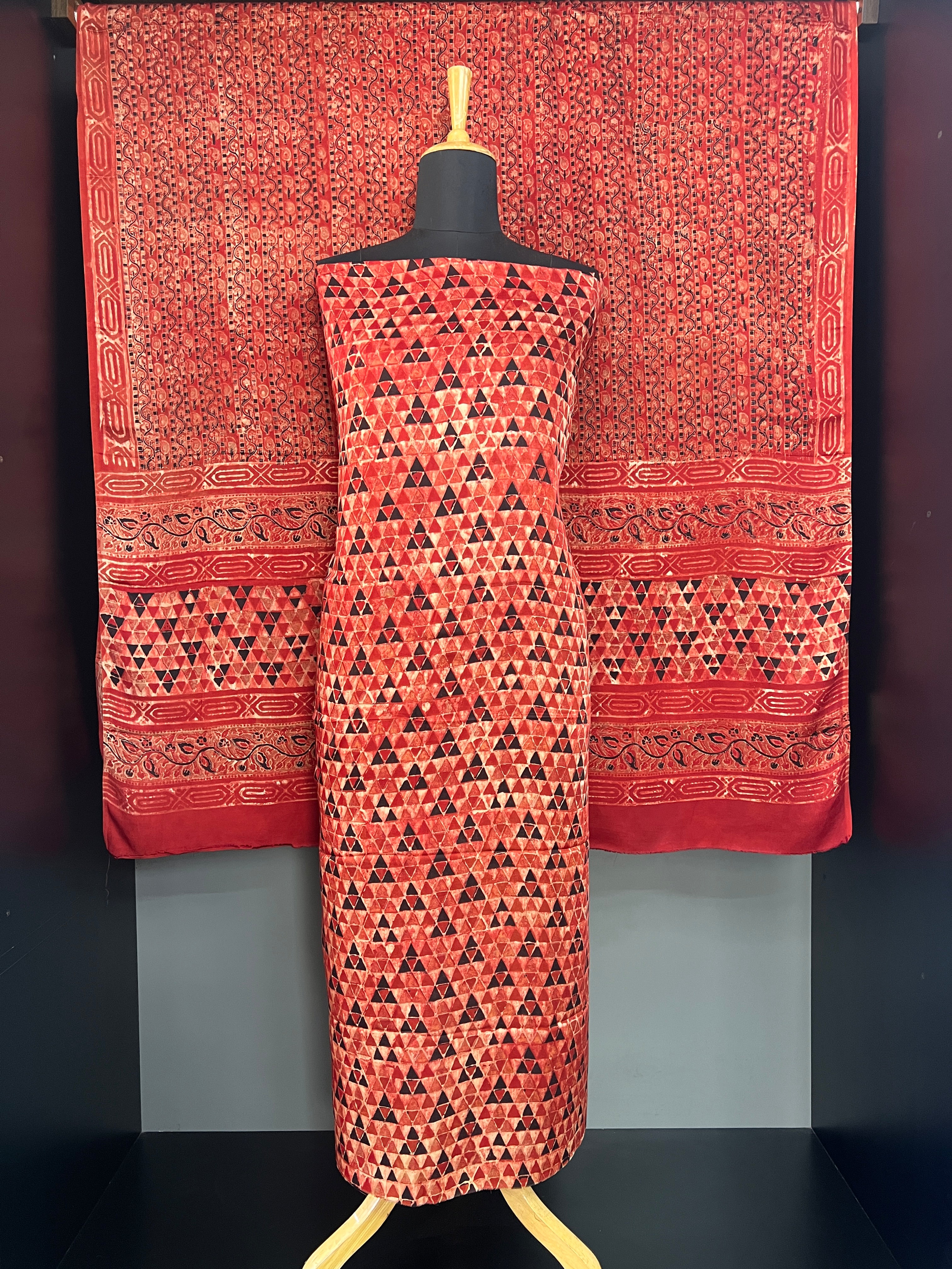 Geometric Pattern Semi Modal Salwar Set |VFC598