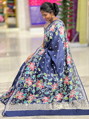 Banarasi With Batik Printed Chanderi Silk Saree | RGD653