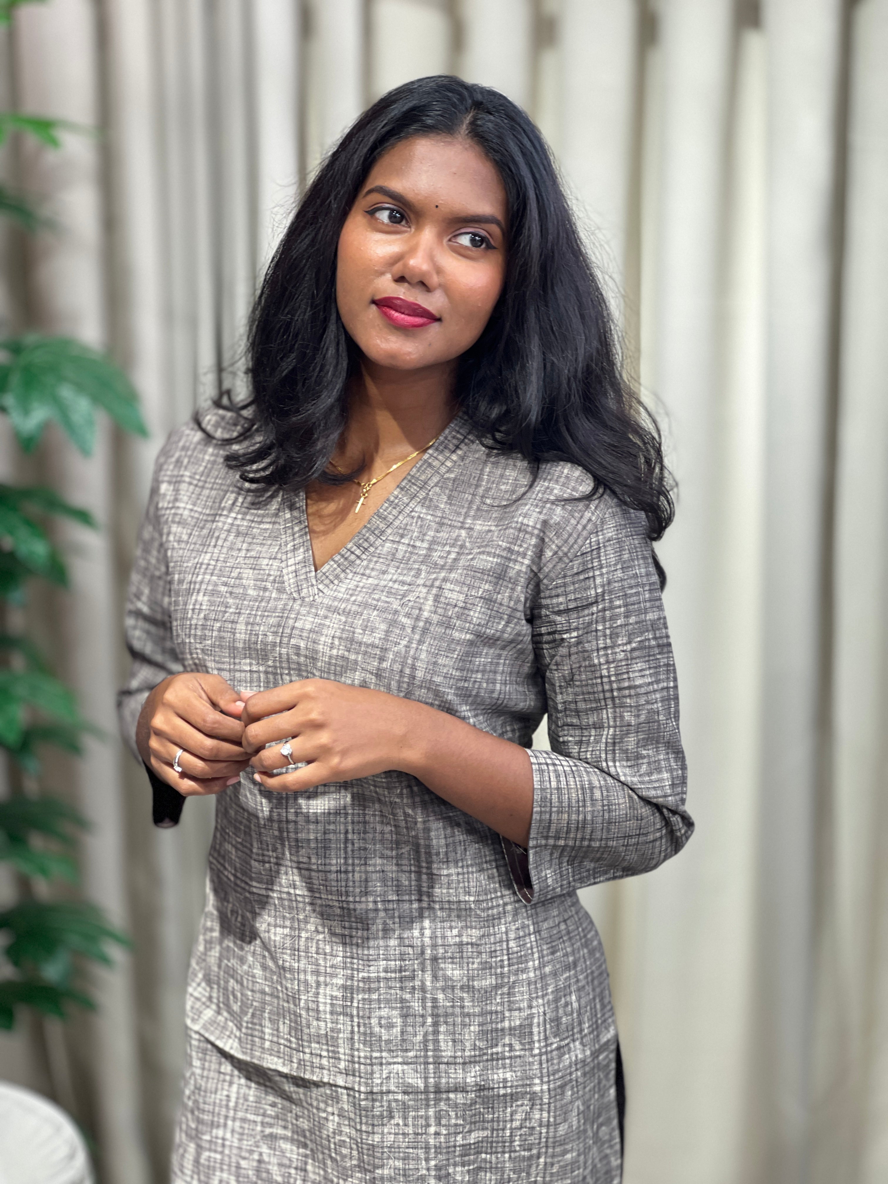 Printed Cotton Kurta | DNT1136