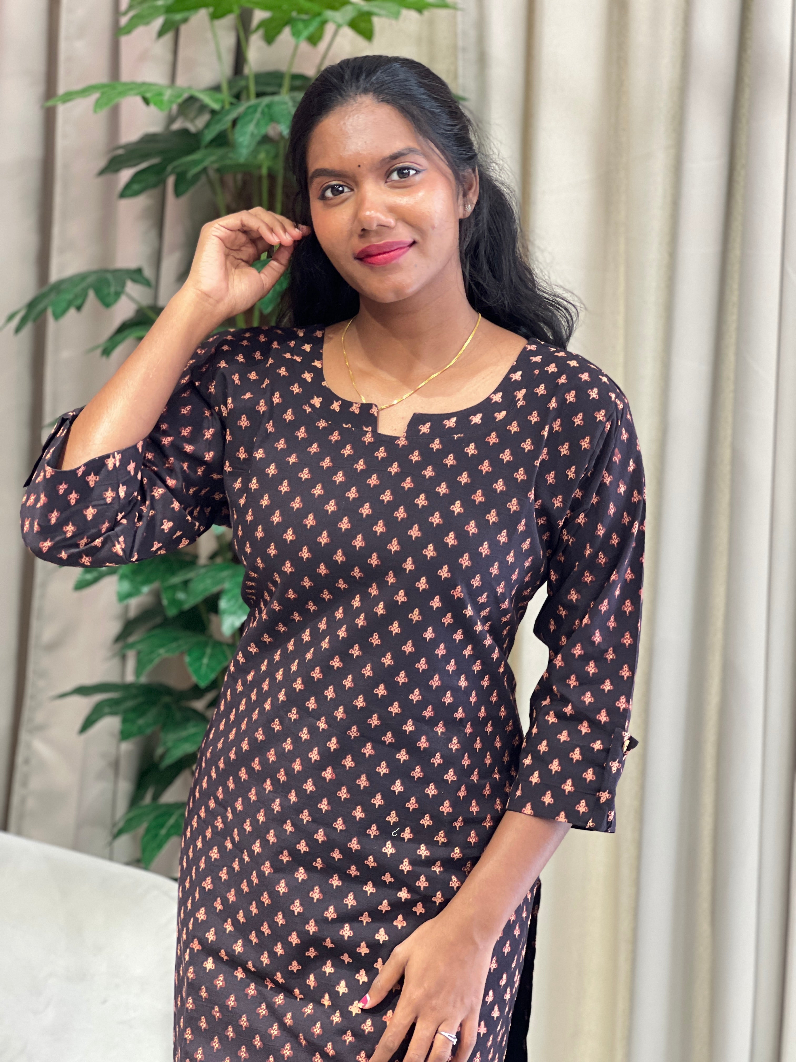 Printed Cotton Kurta| RMLA183