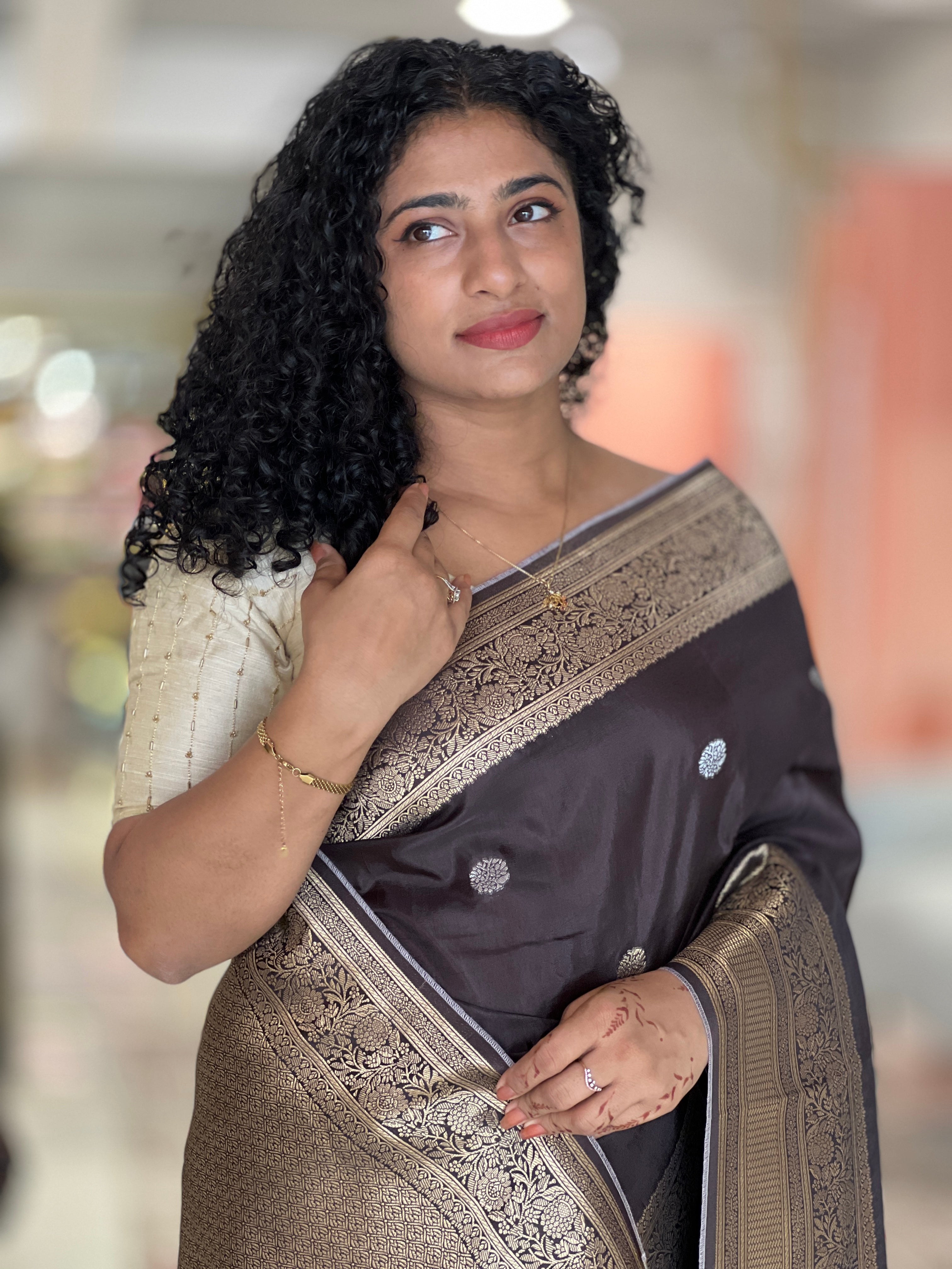 Antique Zari Woven Semi Tussar Saree | NN150