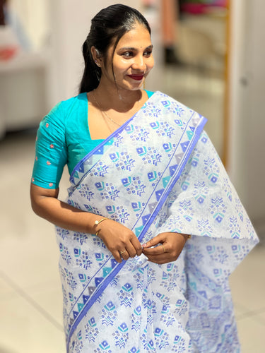 Printed Cotton Saree | VDA174