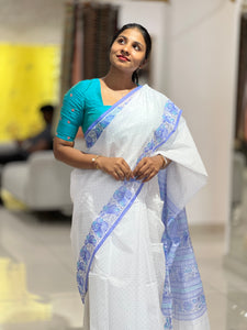 Printed Cotton Saree  | VDA178