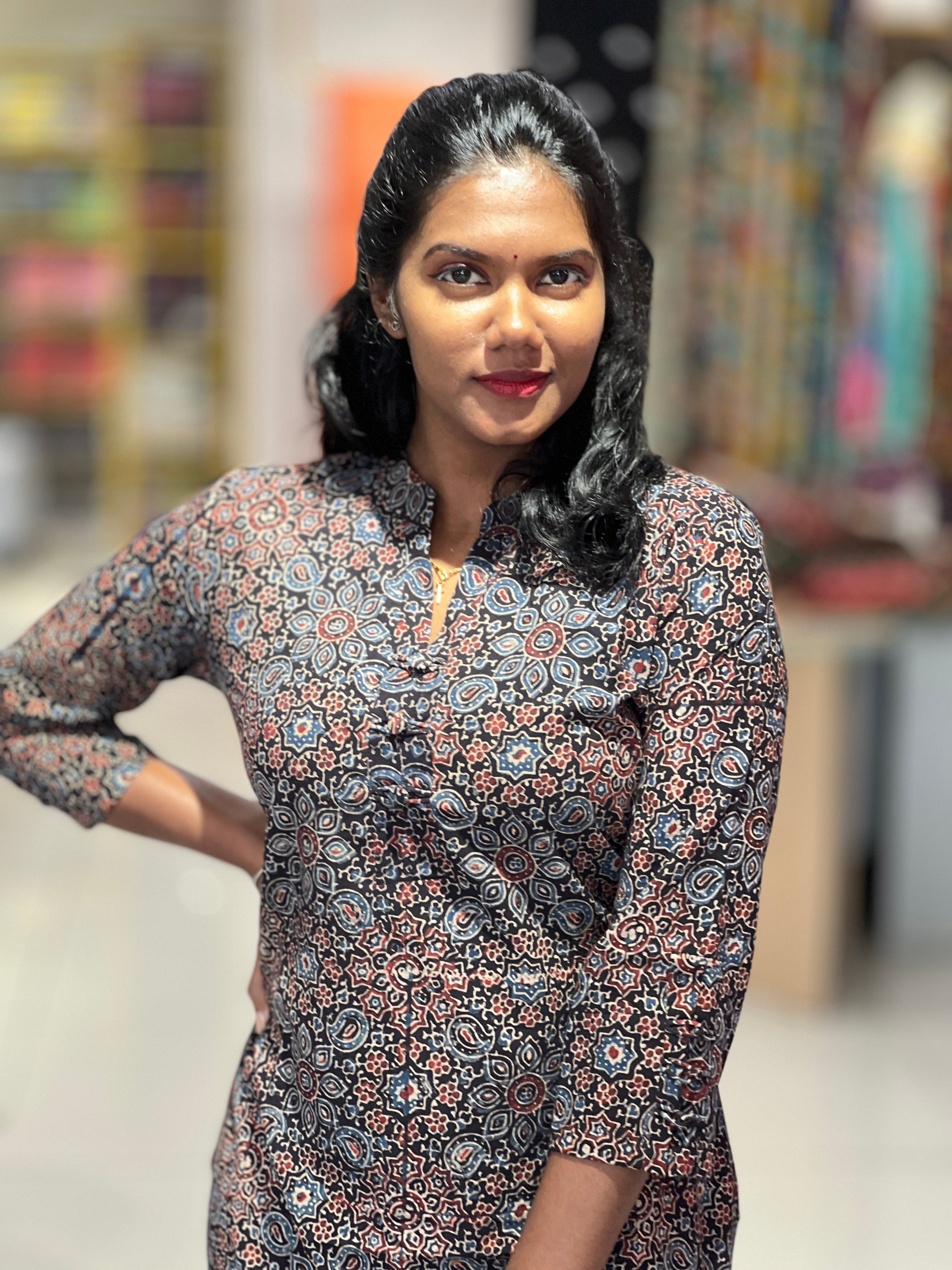 PrInted Cotton Kurta | DNT502