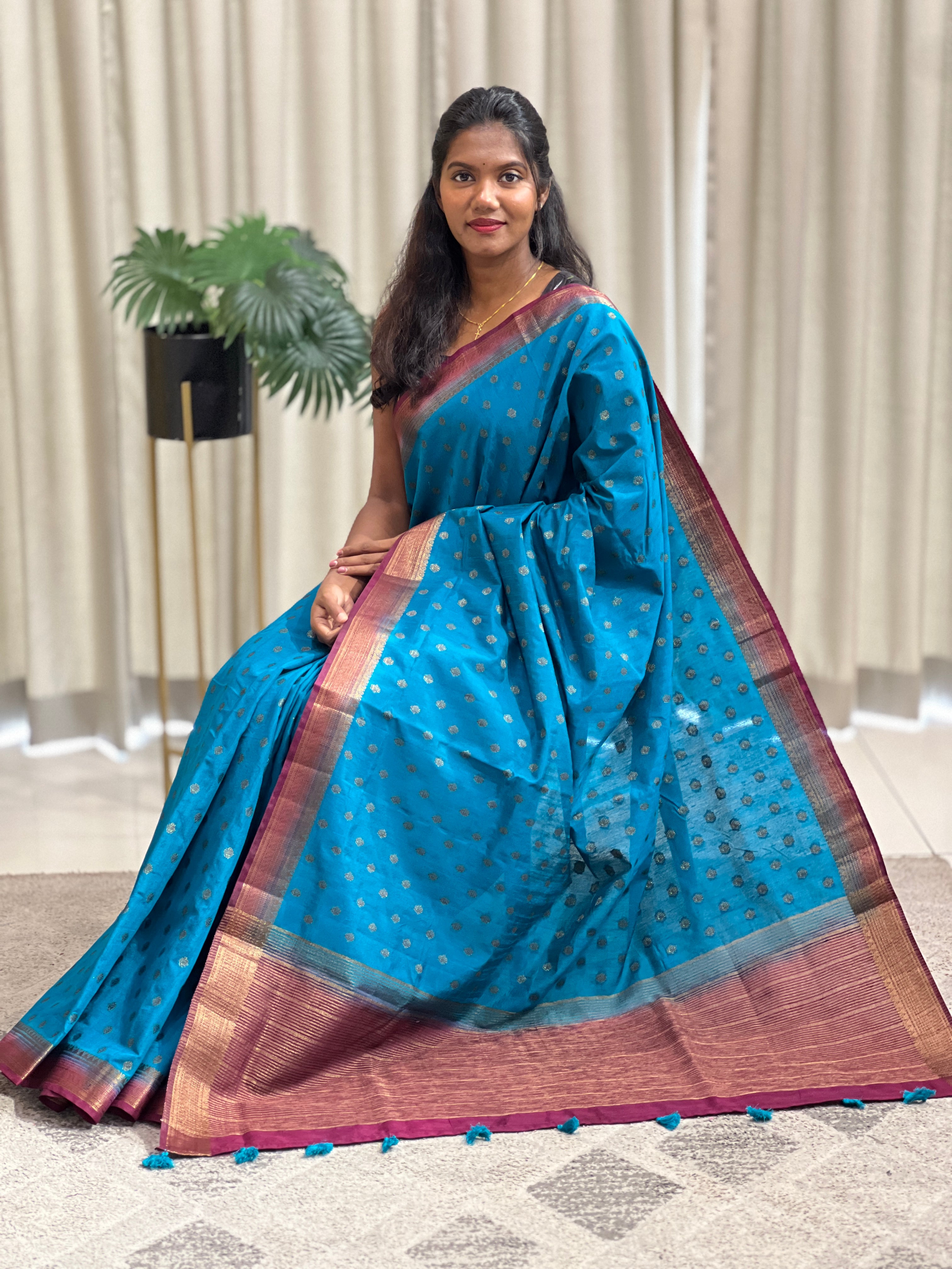 Buta Woven Semi Tussar Saree | YNG1521