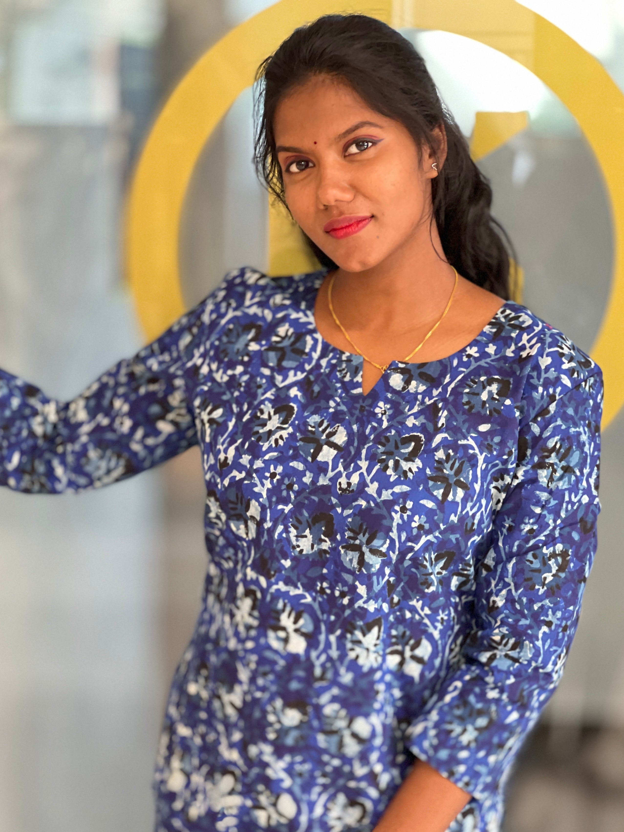 Printed Cotton Kurta | DNT521