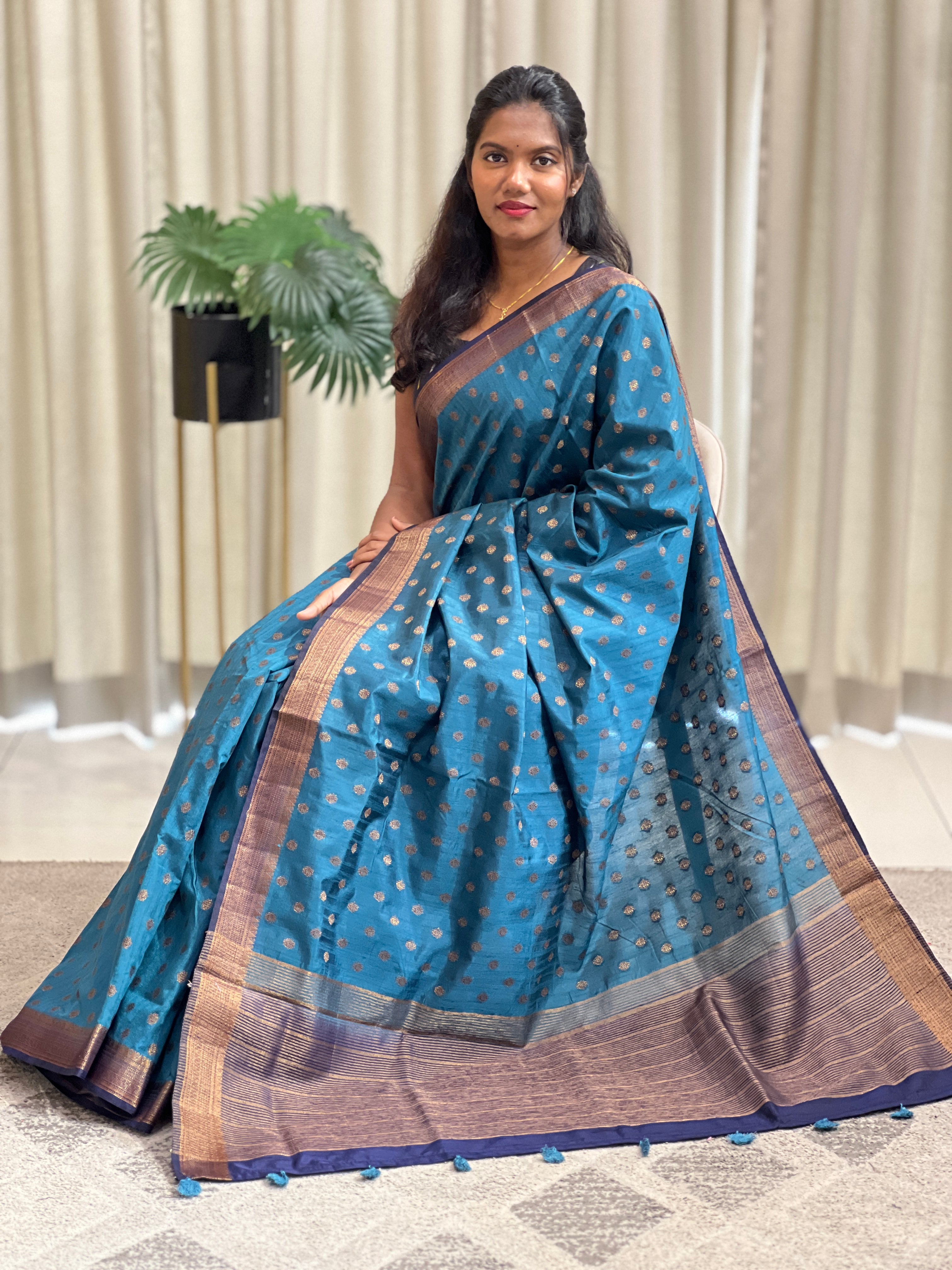 Buta Woven Semi Tussar Saree | YNG1526