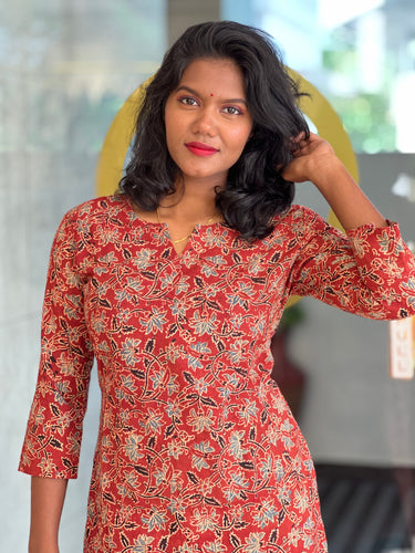 Print Detailed Cotton Kurta | DNT517