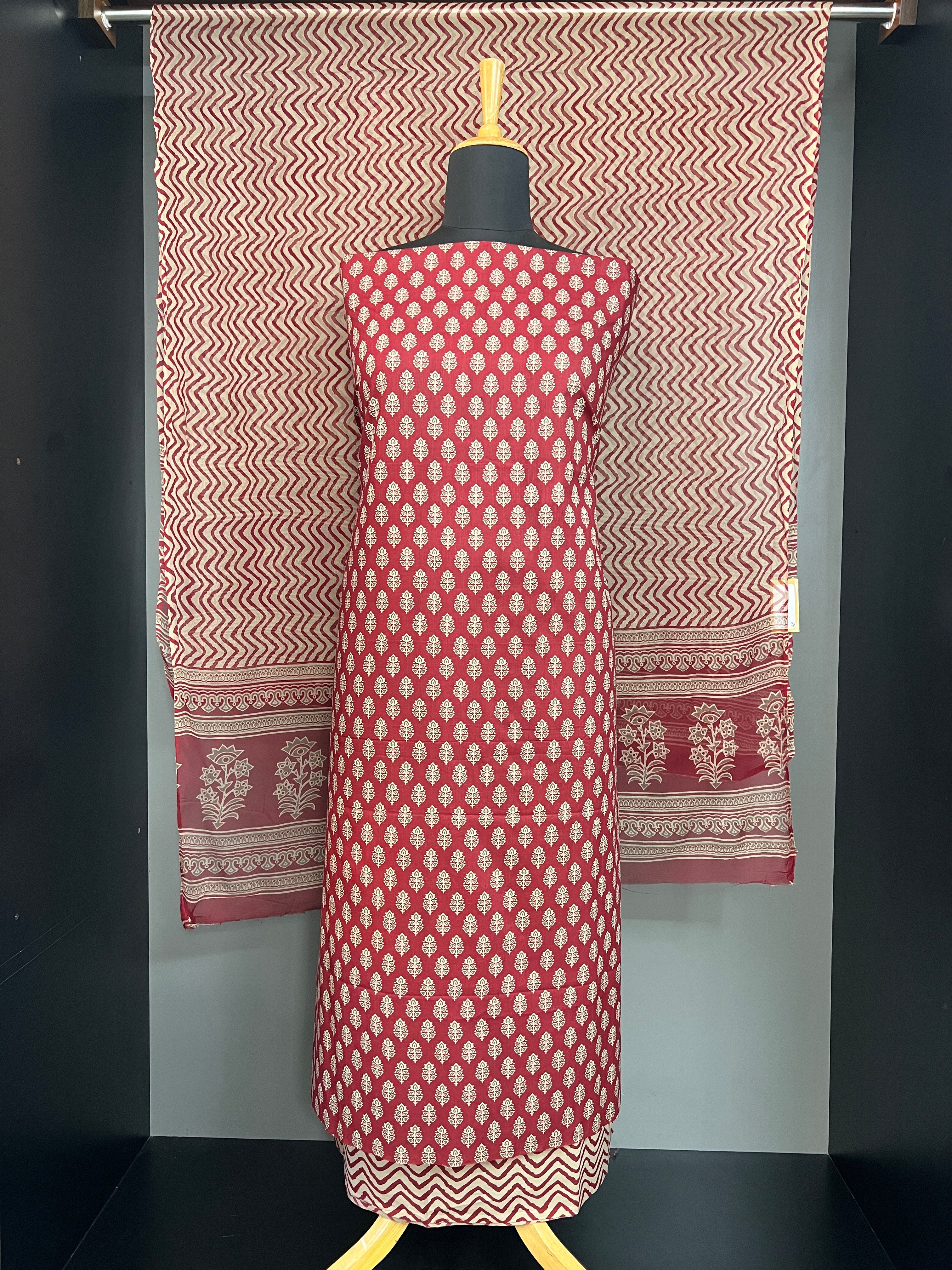 Printed Cotton Salwar Set | JRC103