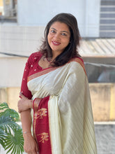 Traditional Banarasi Weaving Patterned Semi Silk Saree | NN367