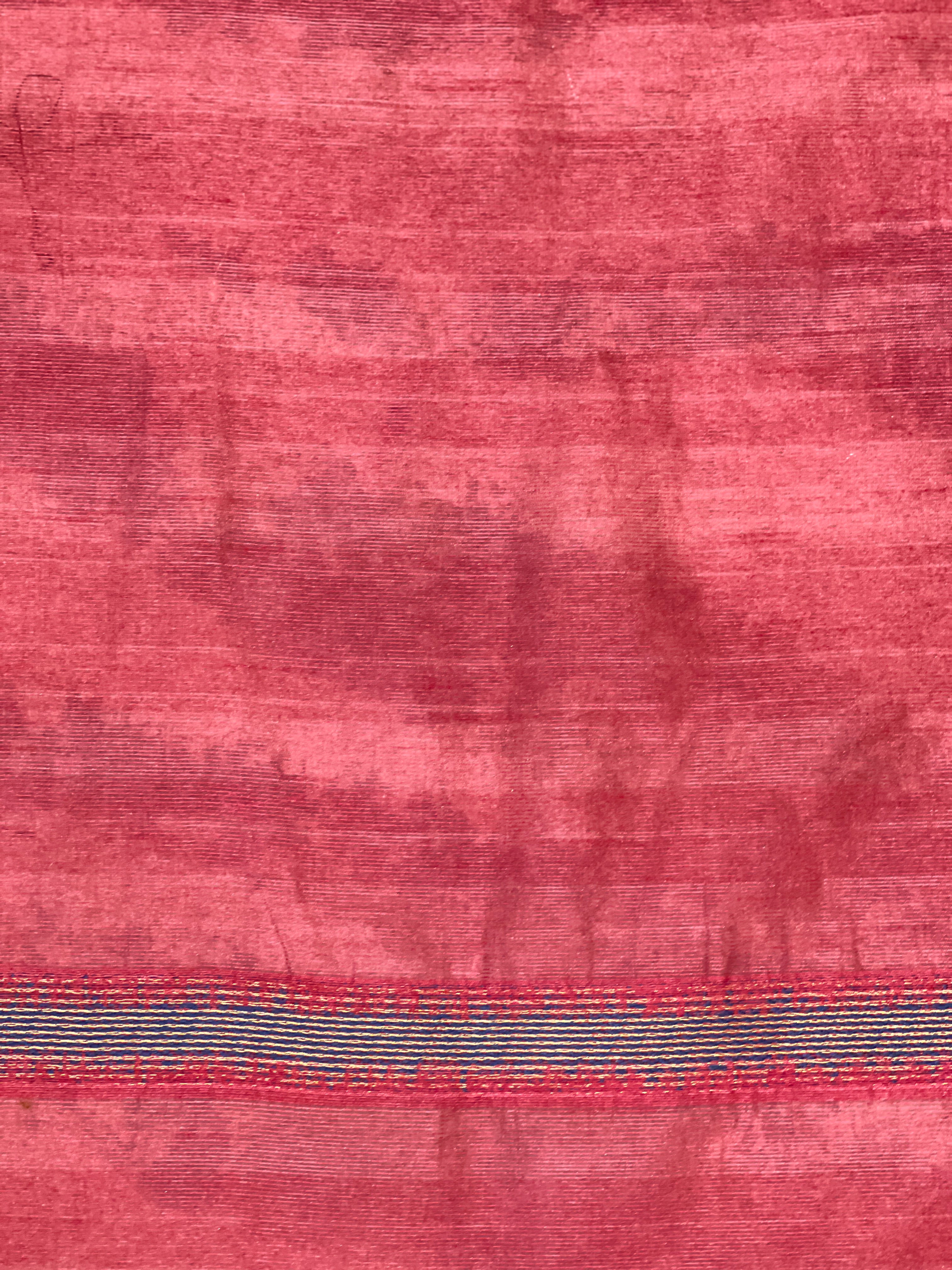 Floral Pattern Semi Jute Saree | YNG1626