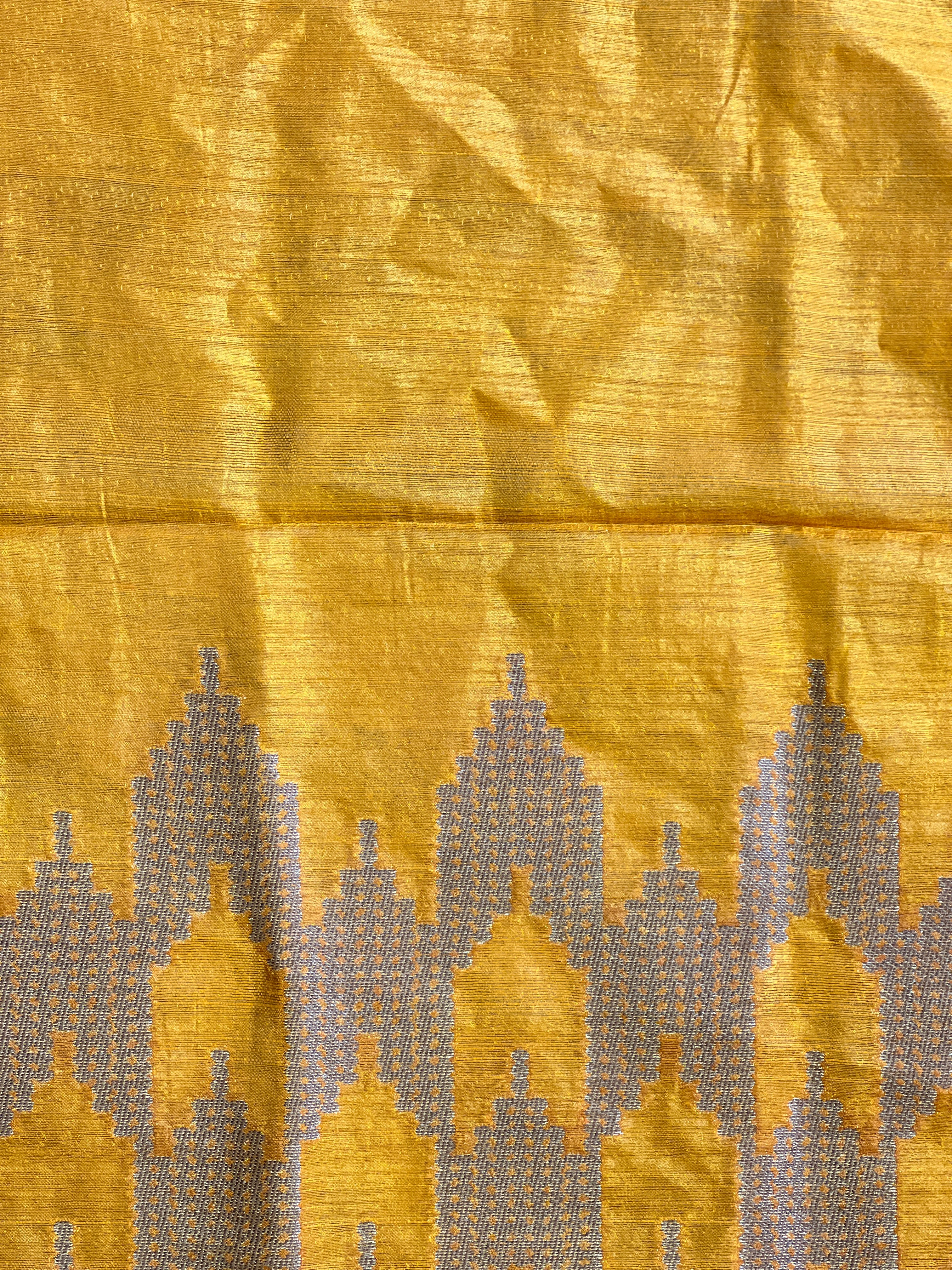 Abstract Pattern Semi Jute Saree | YNG1618