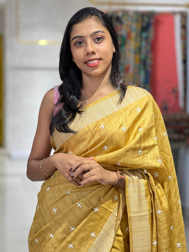 Kutch Inspired Semi Tussar Saree |SUN323