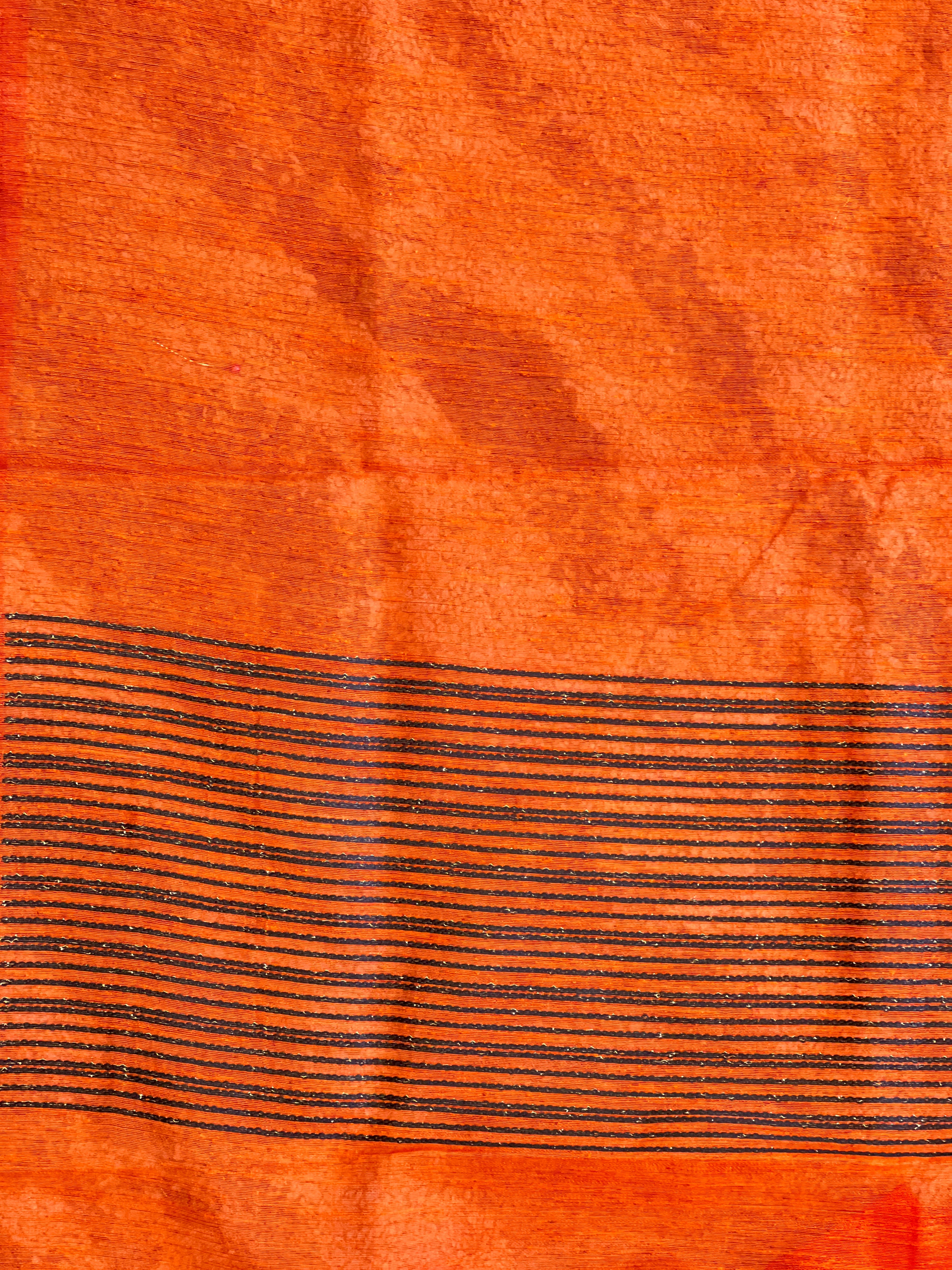 Peacock Motifs Semi Jute Saree | YNG1620