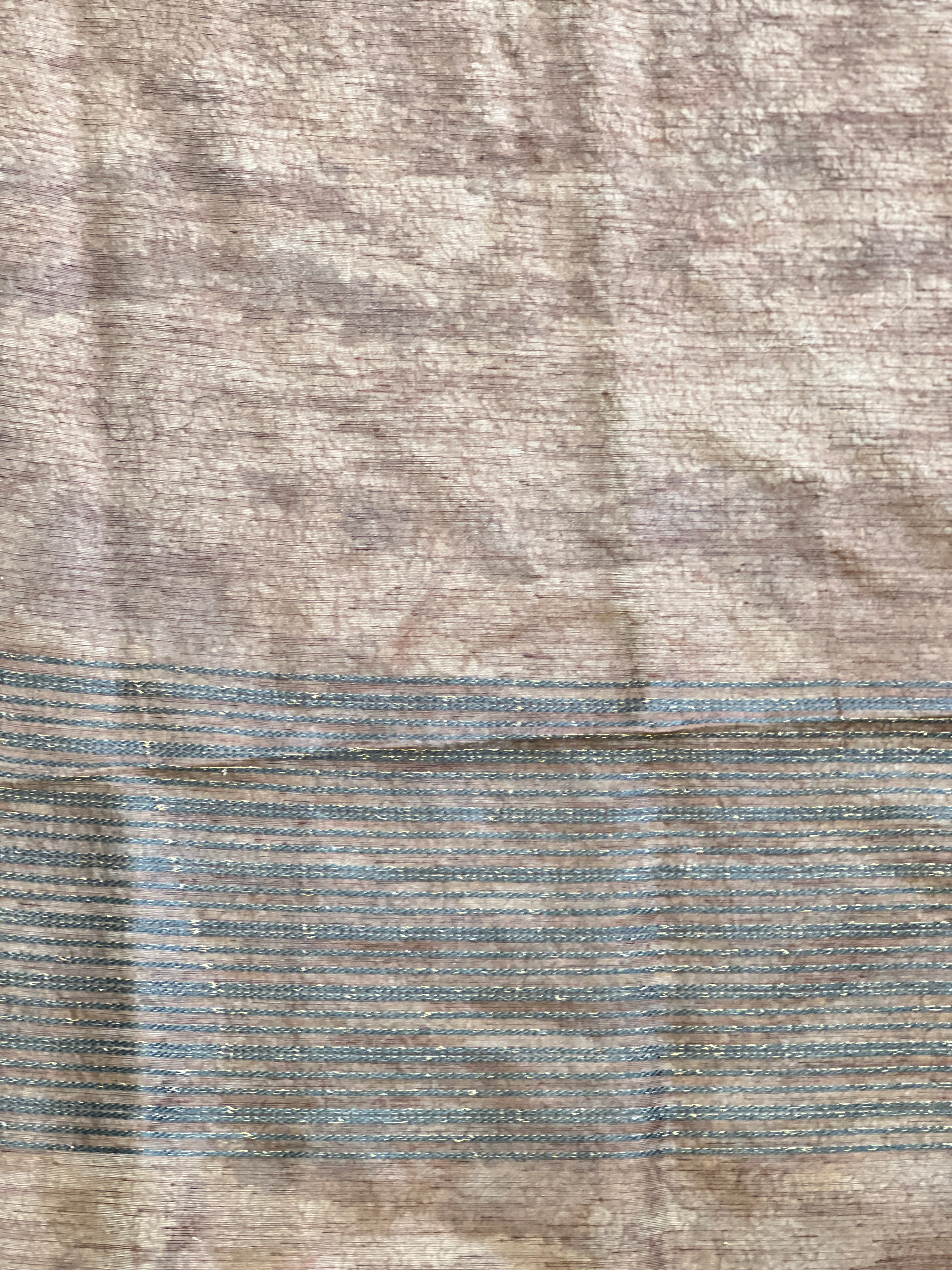 Peacock Motifs Semi Jute Saree | YNG1623