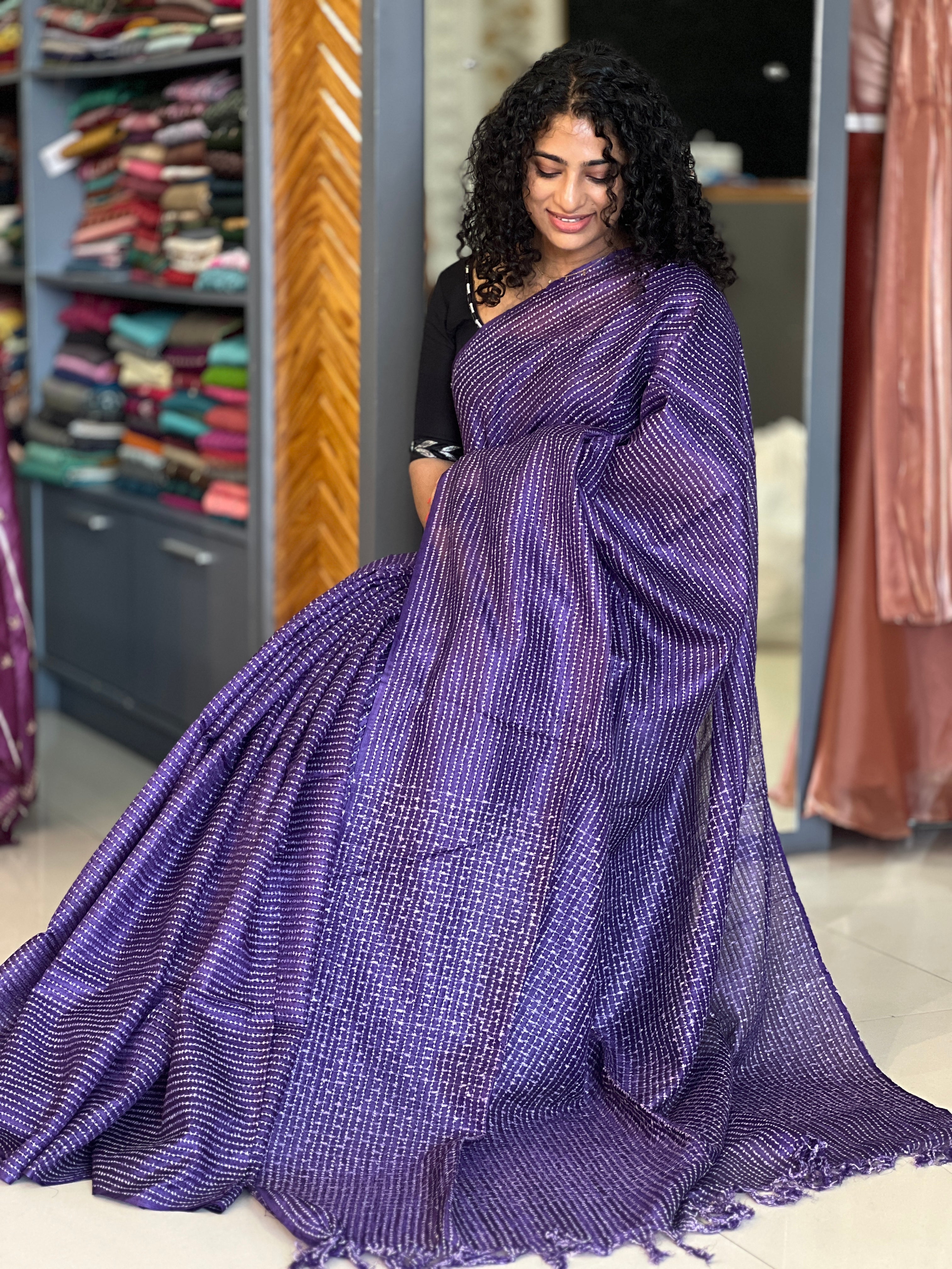 Kesiya Weaved Tussar Organza Saree | SKH200