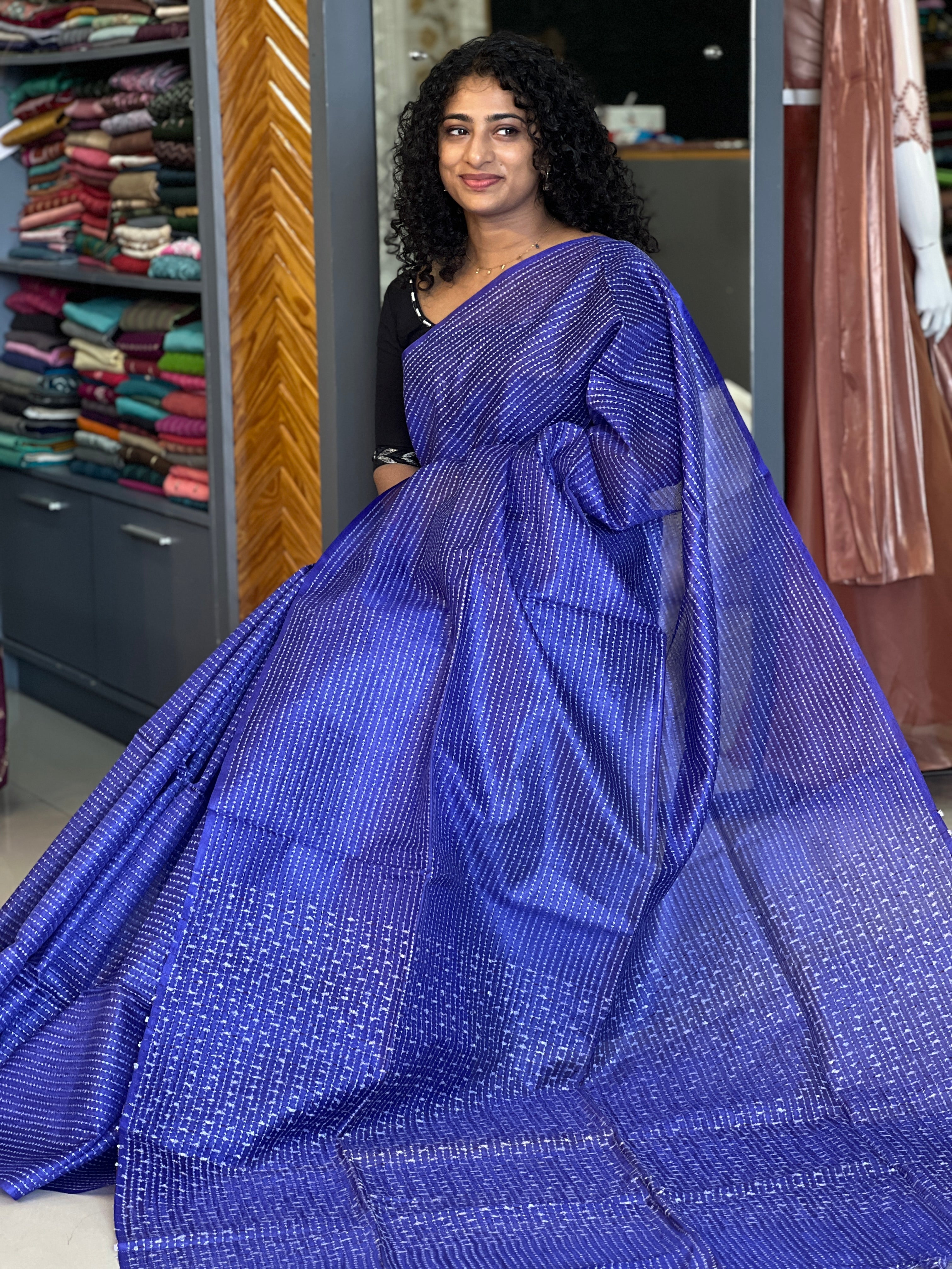 Kesiya Weaved Tussar Organza Saree | SKH198