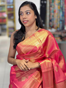 Traditional Zari Buta Weaved Banarasi Silk Saree | PMC123
