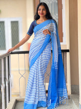 Geometric Patterned Balussery Cotton Saree | RP562