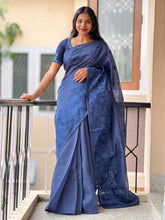 Machine Embroidered Semi Silk Saree | ACT1289