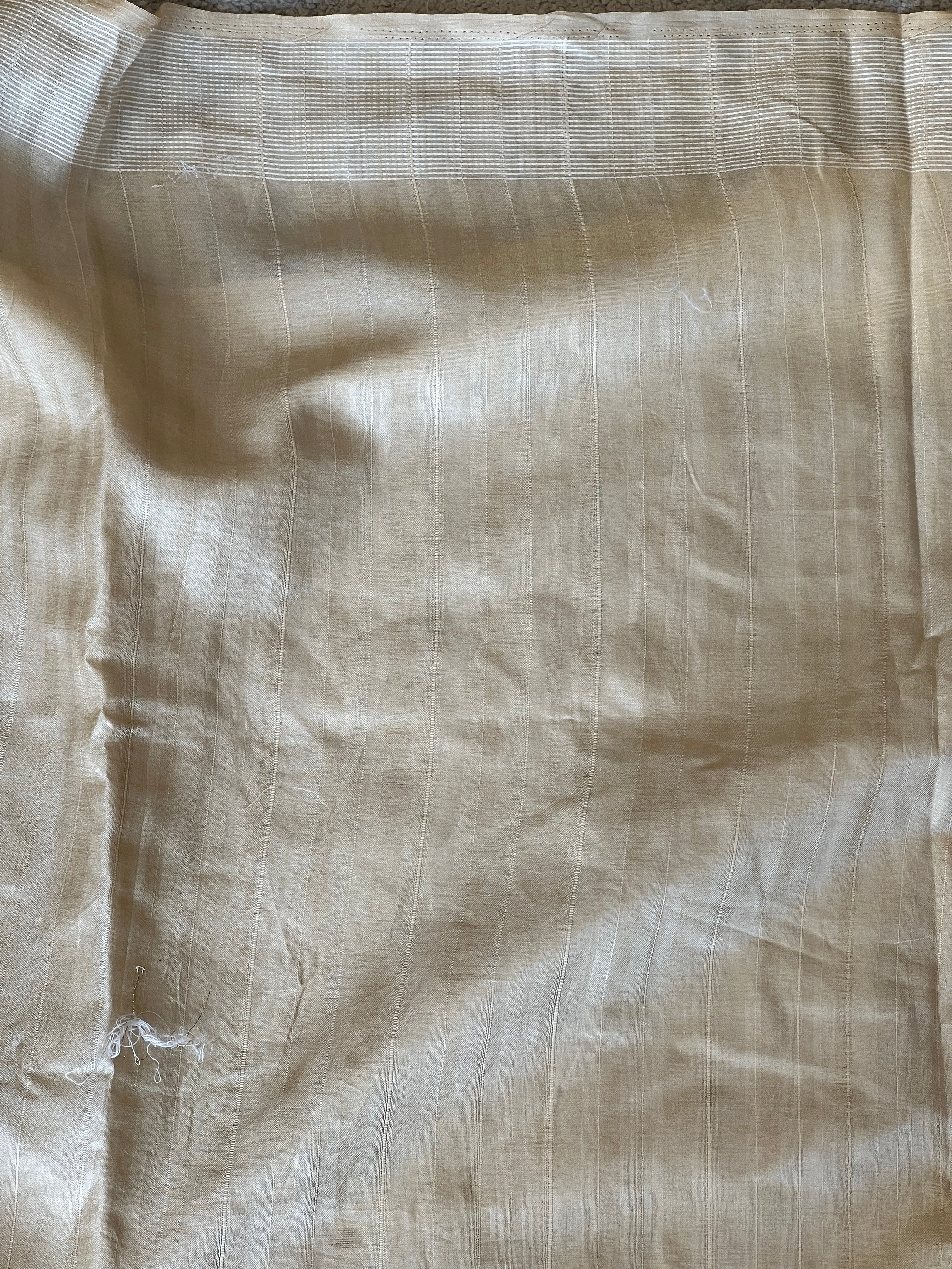 Machine Embroidery With Kantha Border Detailed Tussar Finish Saree | SUN318