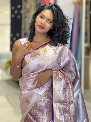 Traditional Floral Patterned Banarasi Silk Saree | PMC137